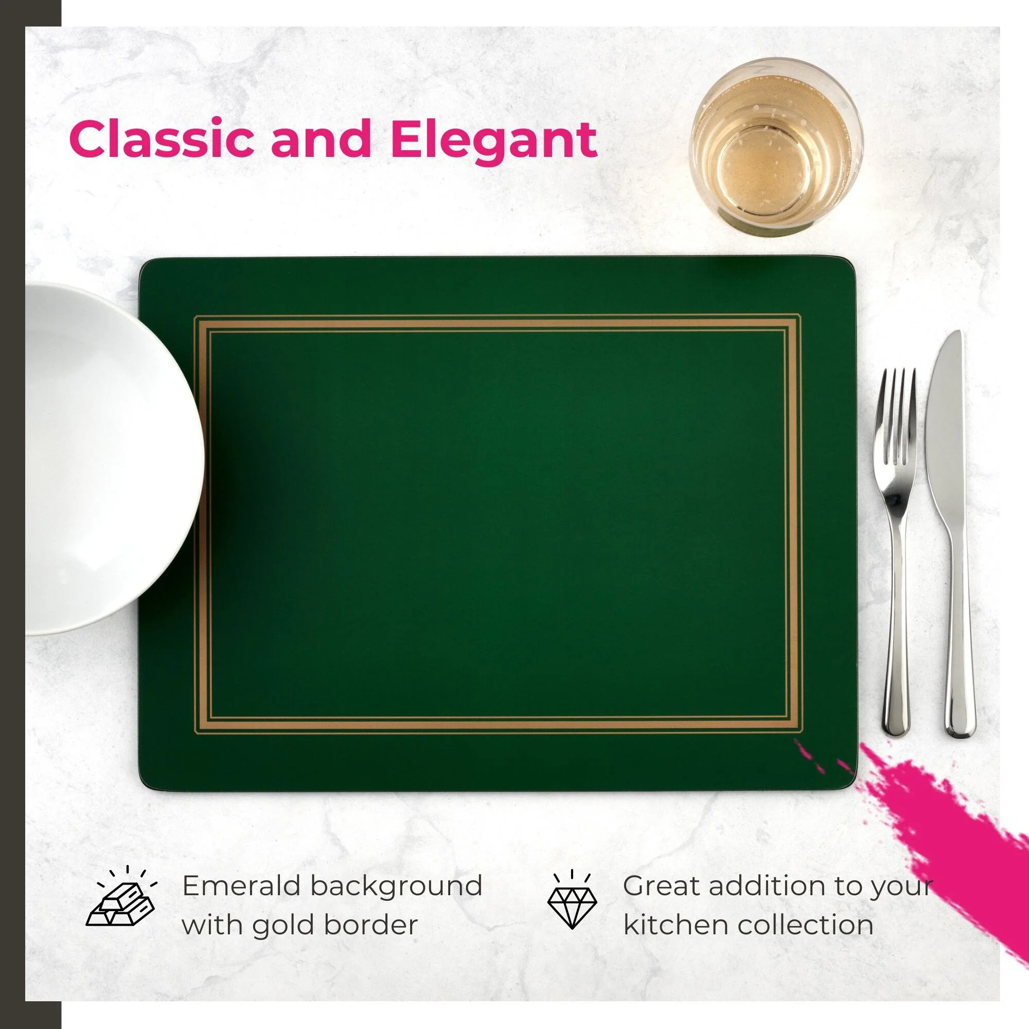 Pimpernel Set of 4 Classic Placemats - 15.7” x 11.7” each