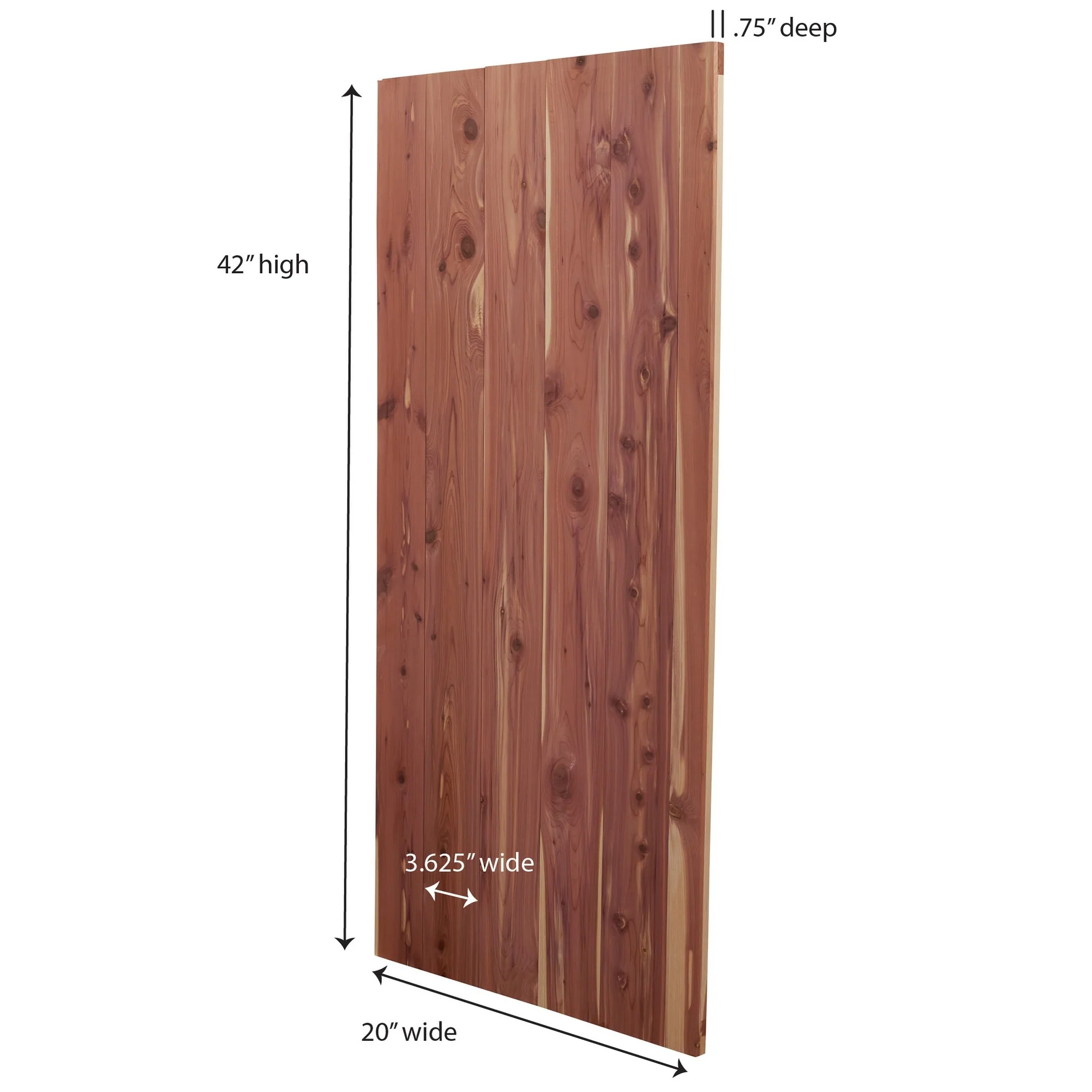 Household Essentials Bracket Free Fresh Cedar Panels - 42