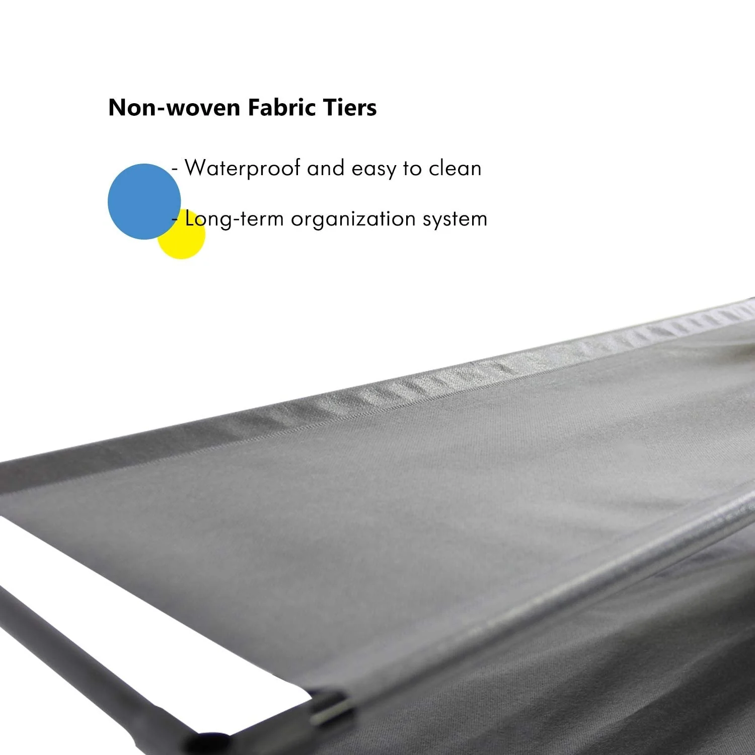 Shoe Rack Detachable Non-Woven Waterproof Fabric Shoe Organizer Tower Black Set of 2