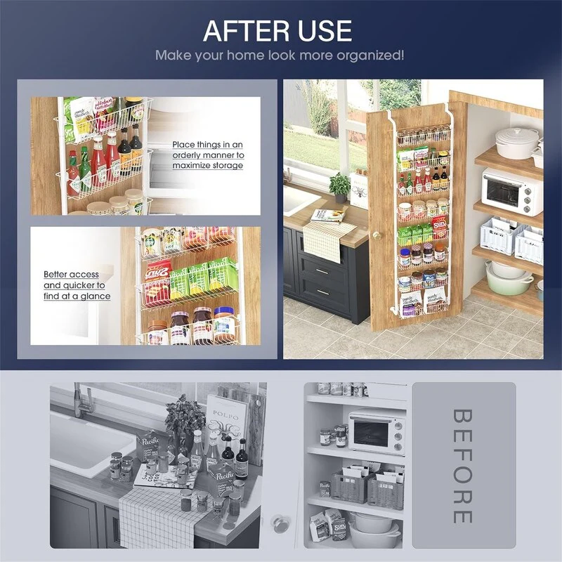 8-Tier Pantry Organization and Storage