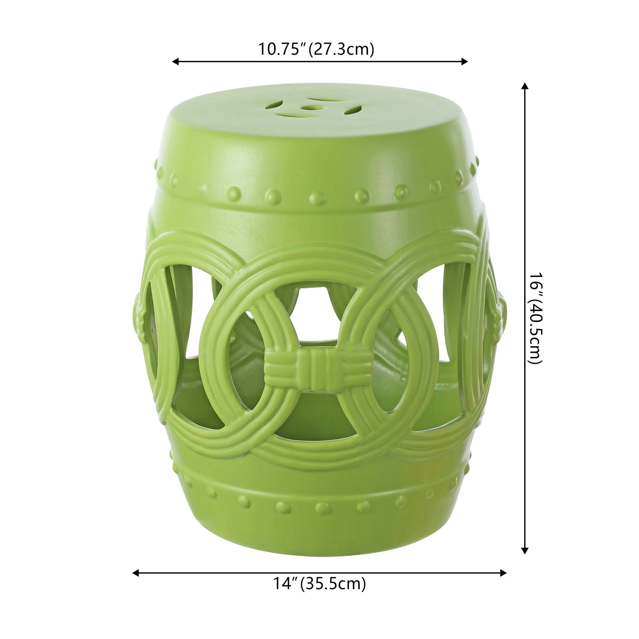 Lucky Chinese Ceramic Drum Garden Stool
