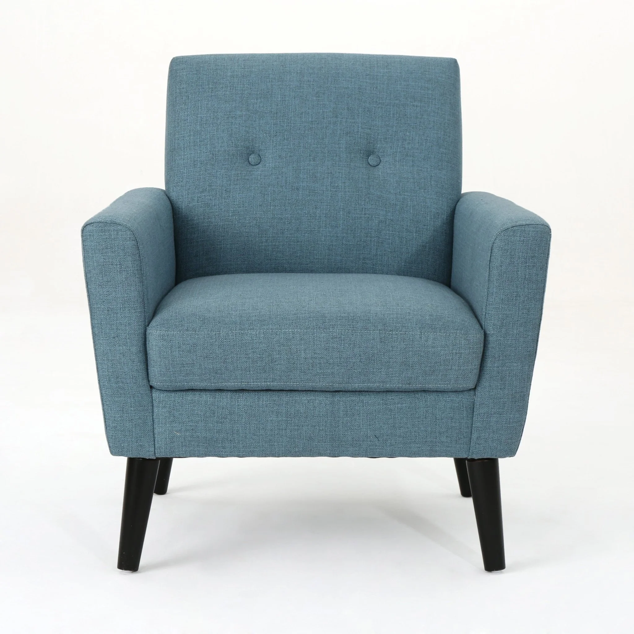 Radiantize Upholstered Fabric Club Chair with Square-off Back and Button Tufted