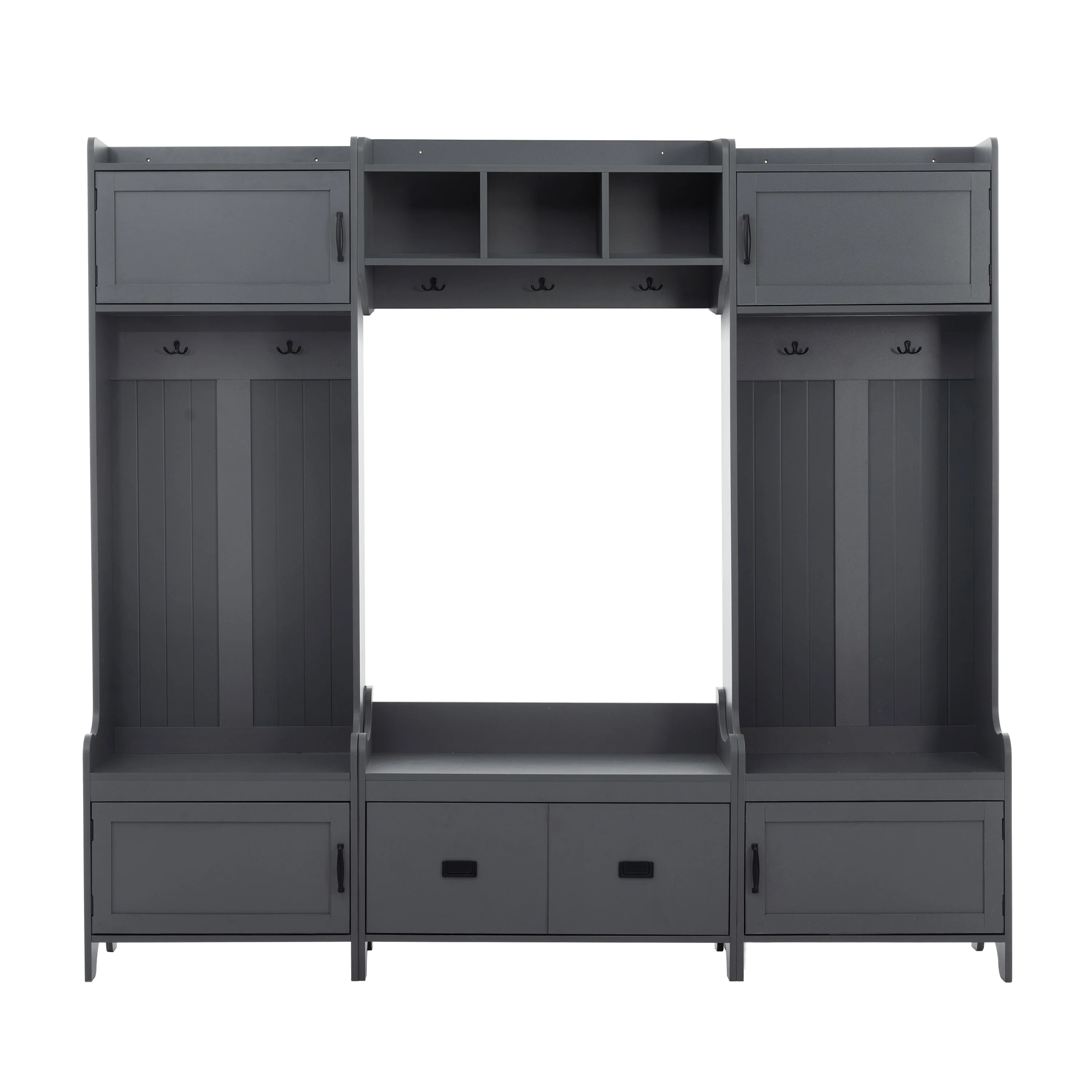 Entryway Bench Hall Tree with Ample Storage Drawer - N/A