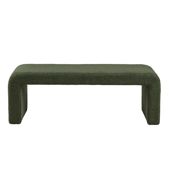 Goldmine Upholstered Bench with Curved Seat