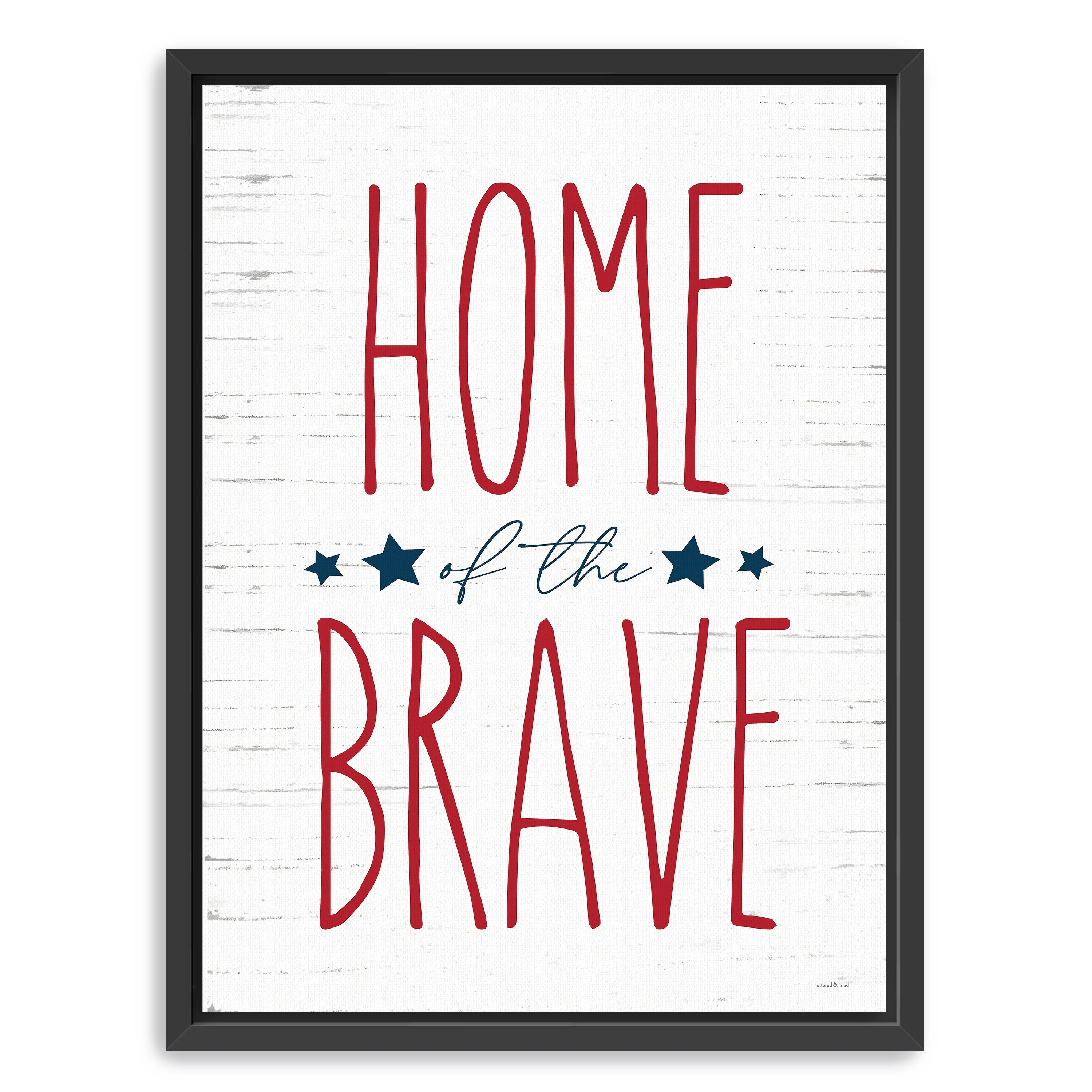 Home of the Brave Canvas Giclee