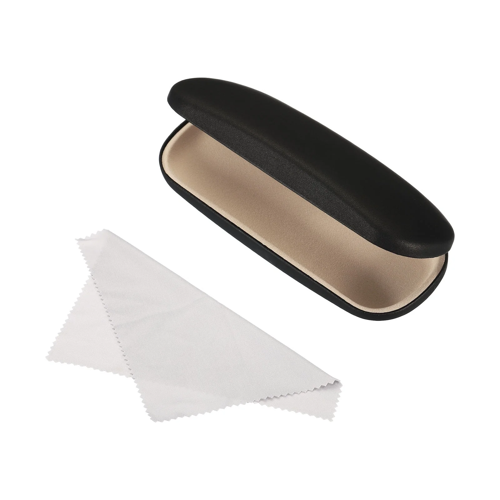 Glasses Case Hard Shell, Eyeglass Case Unisex for Women Men Glasses, Black