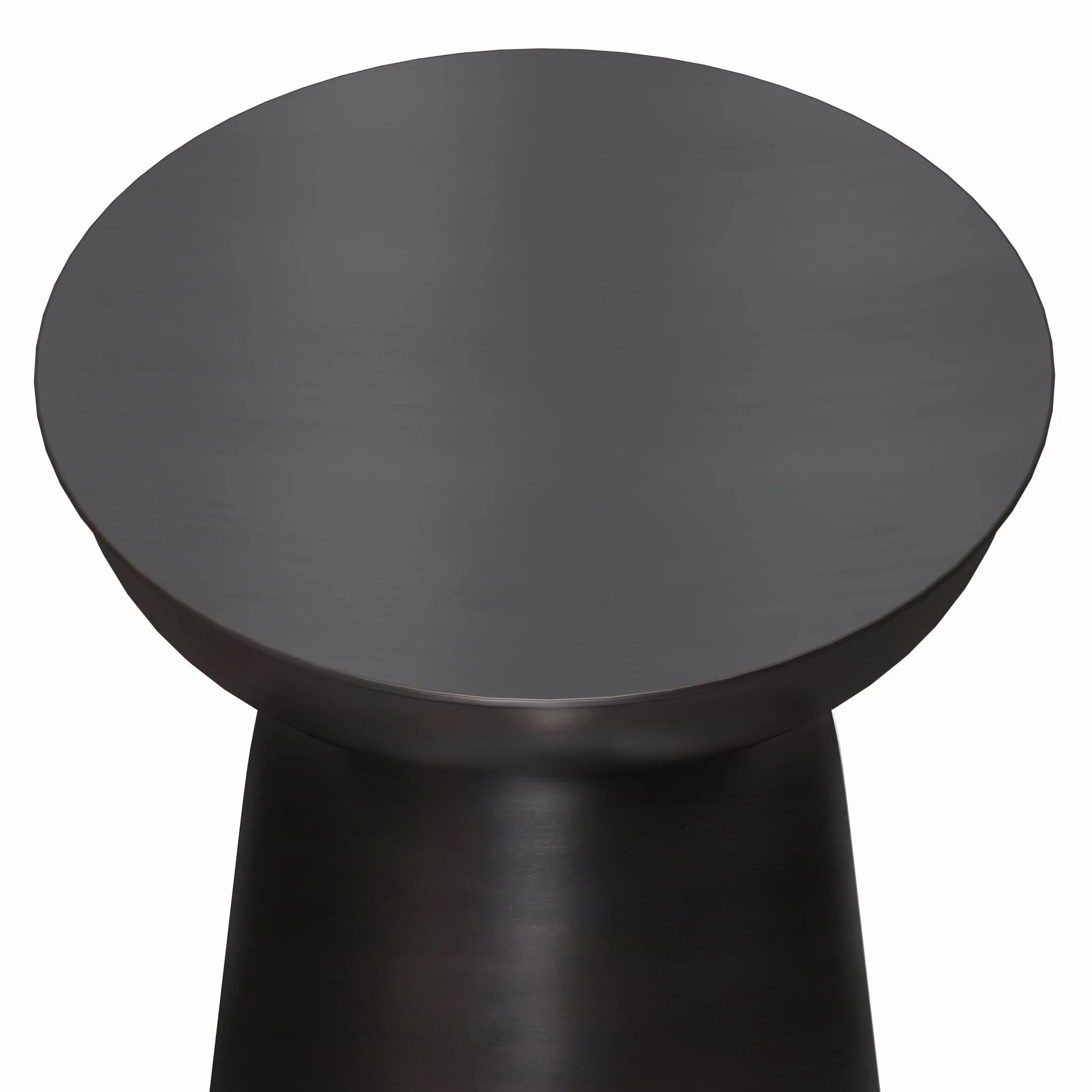 Solsticea Metal Accent Table with Round Top Design
