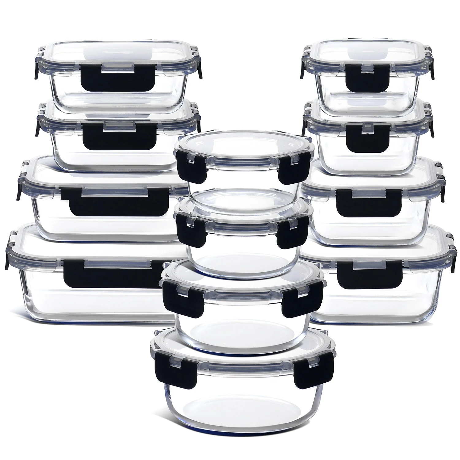 Eatex Glass Food Storage Containers with Lids
