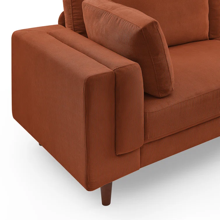 Kraz MINIMORE Modern Style 85'' Square Arm Sofa