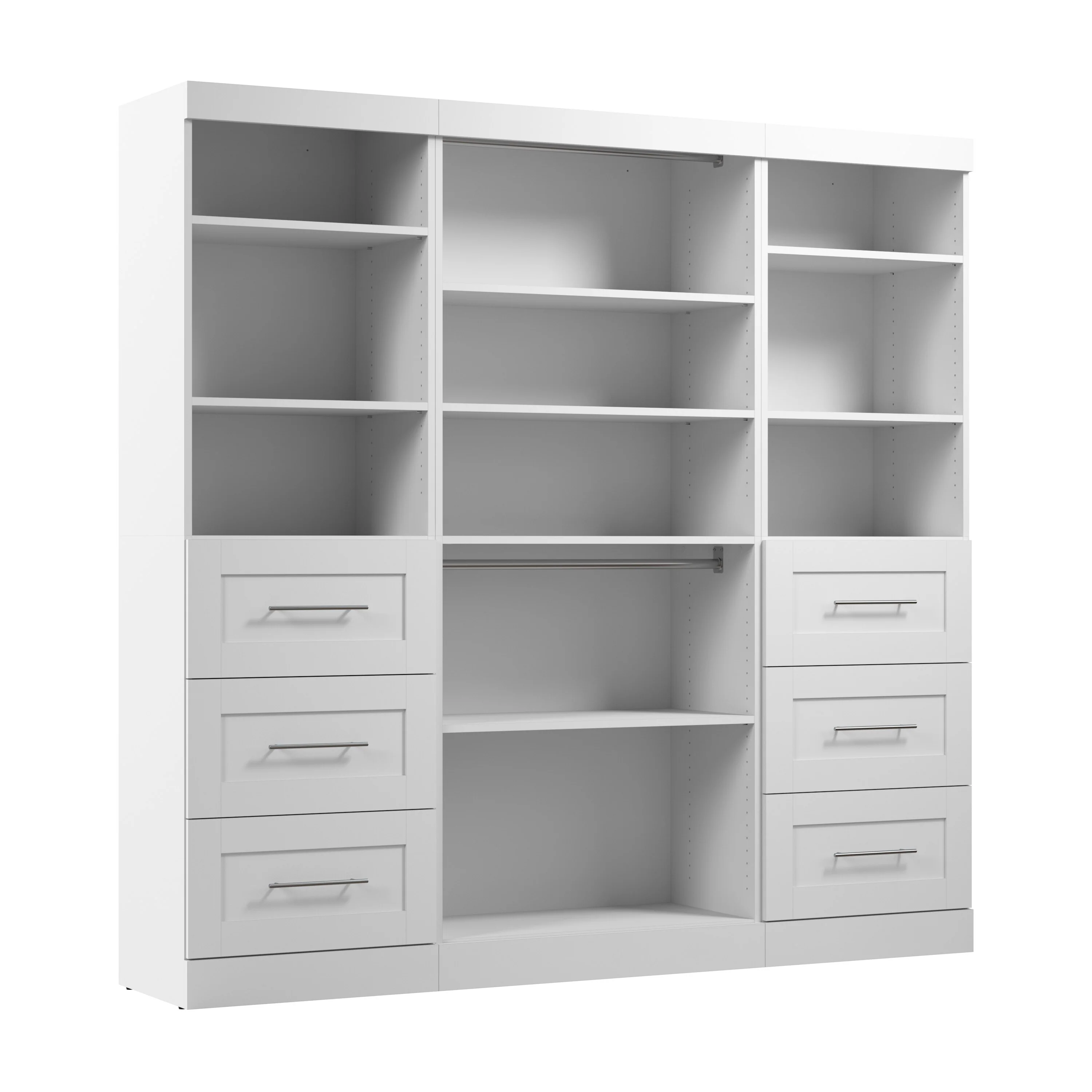 Pur 86W Closet Organization System with Drawers by Bestar - 86