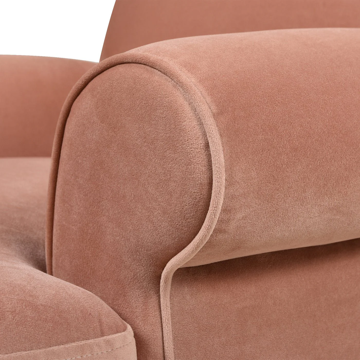 Cobaltex Upholstered Arm Chair with Metal Casters and Rolled Arms