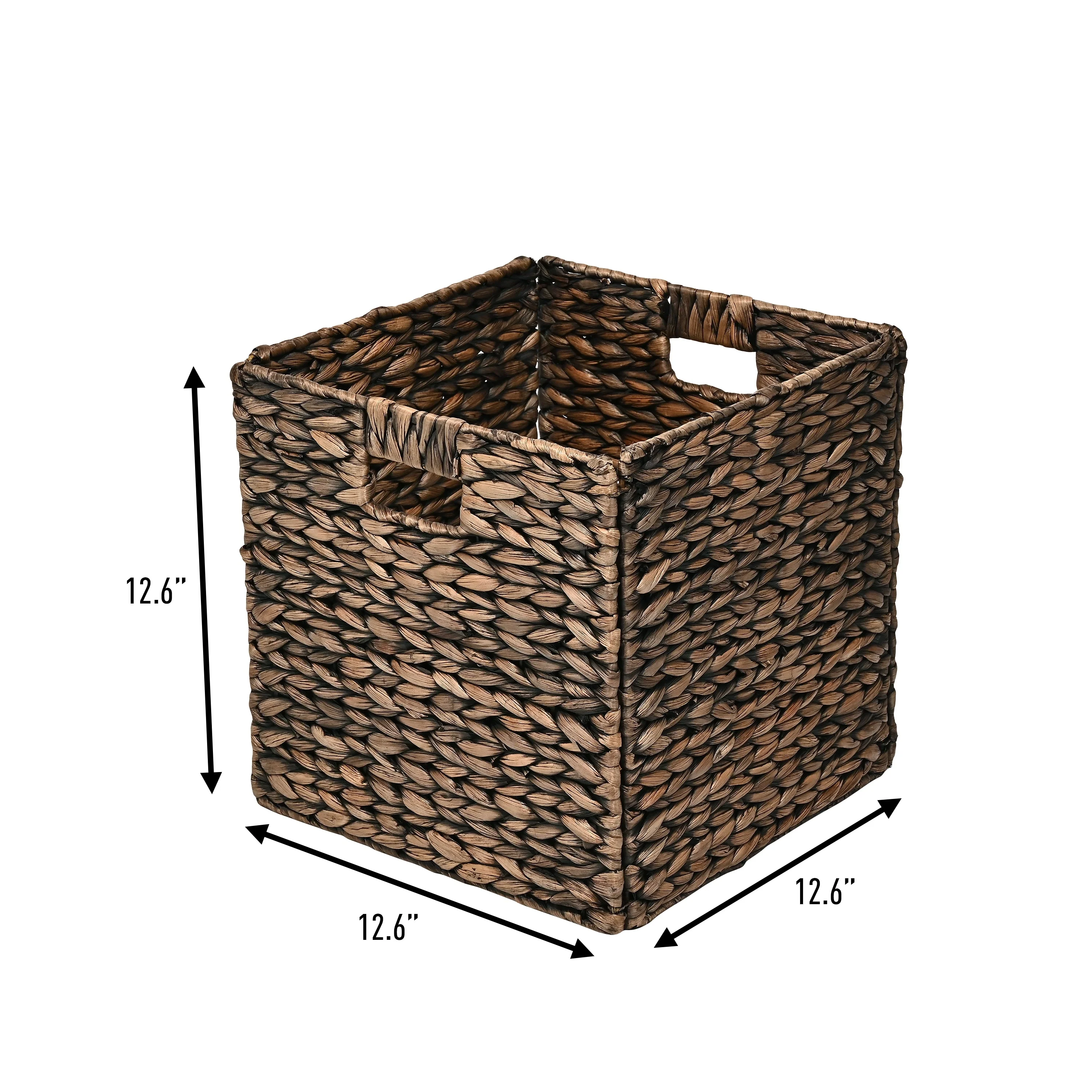 Collapsible Storage Cube Basket with Handles (Set of 5)