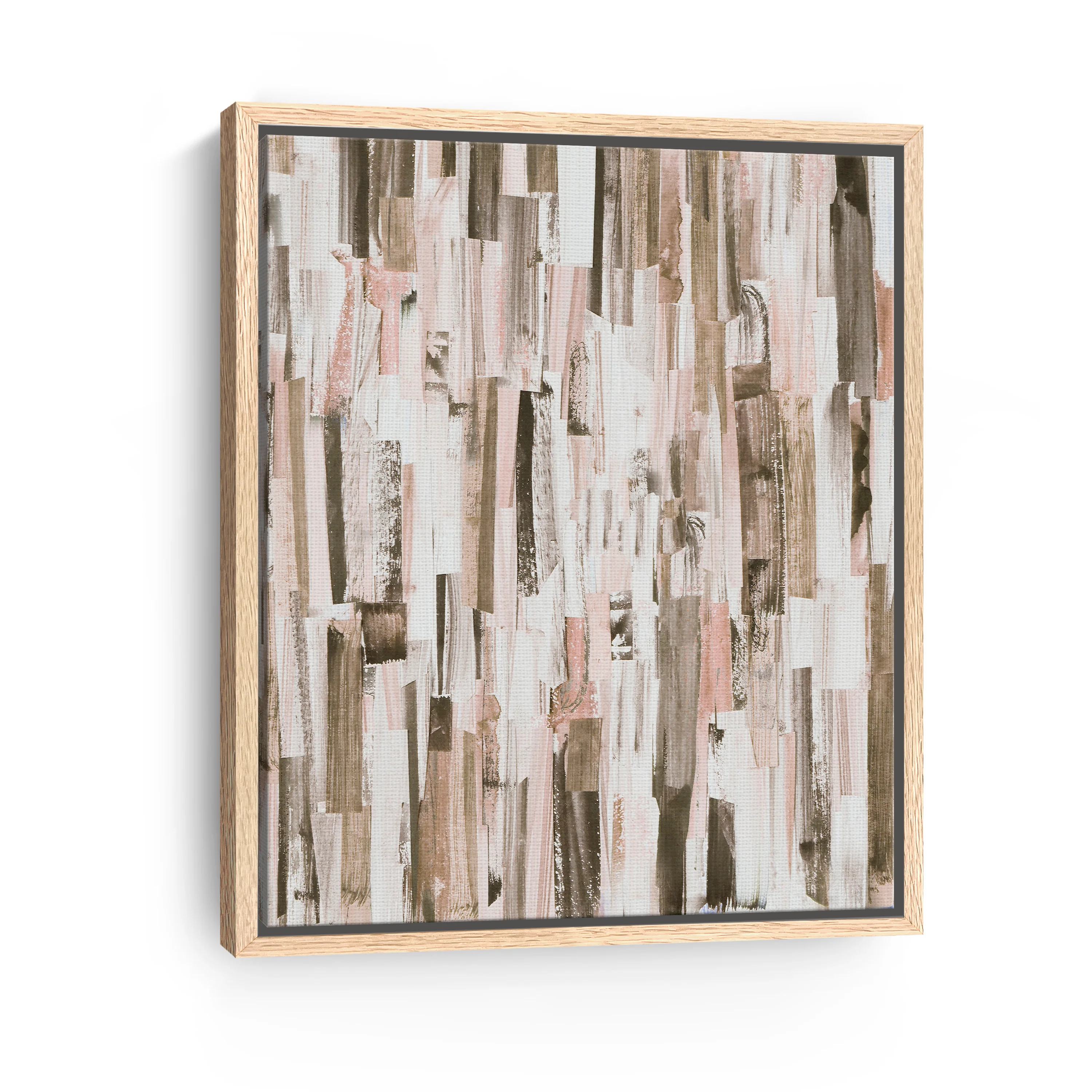 Parallel Brown Canvas Giclee