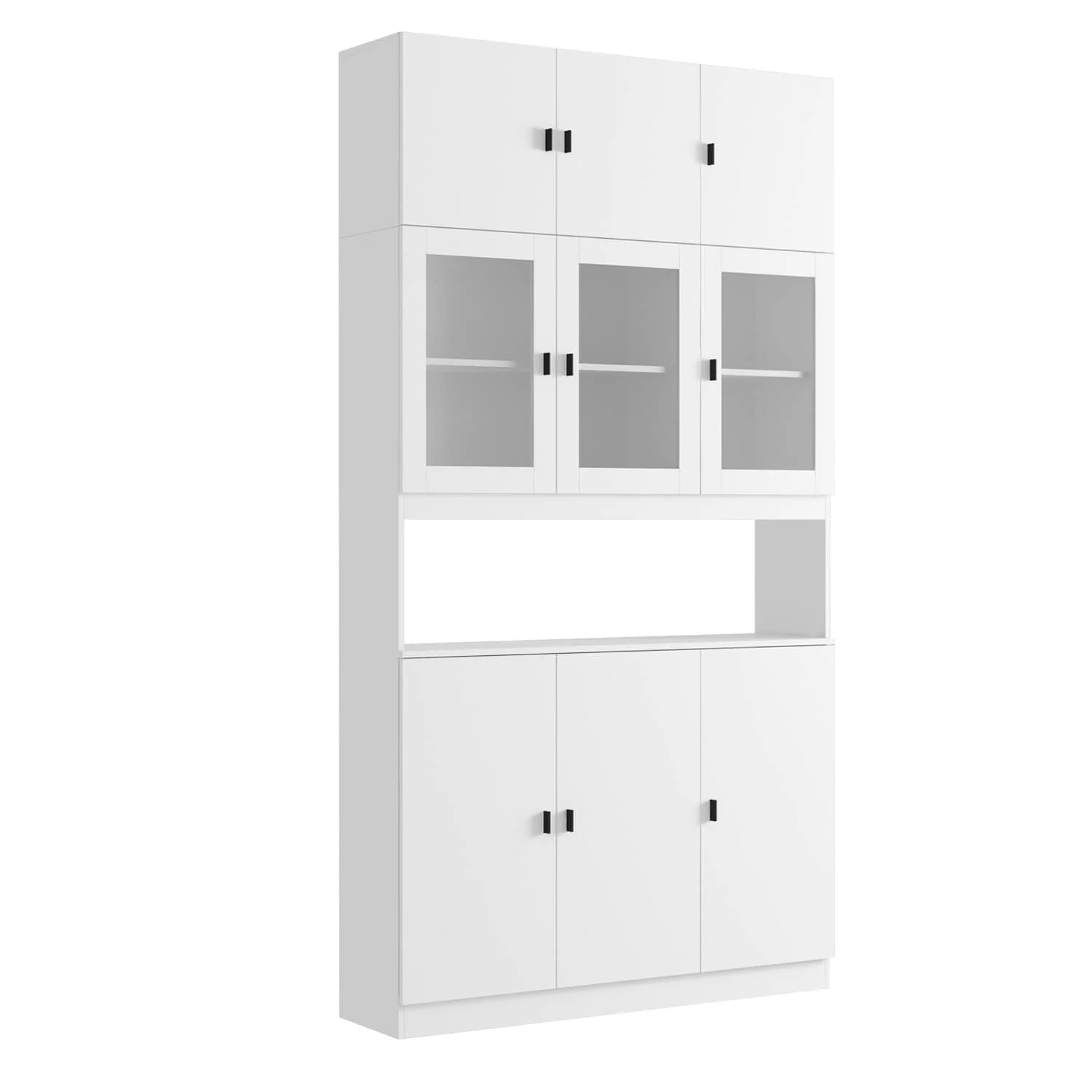 Combined BookShelves Kitchen Cabinet Display Cabinet Pantry Bookcase