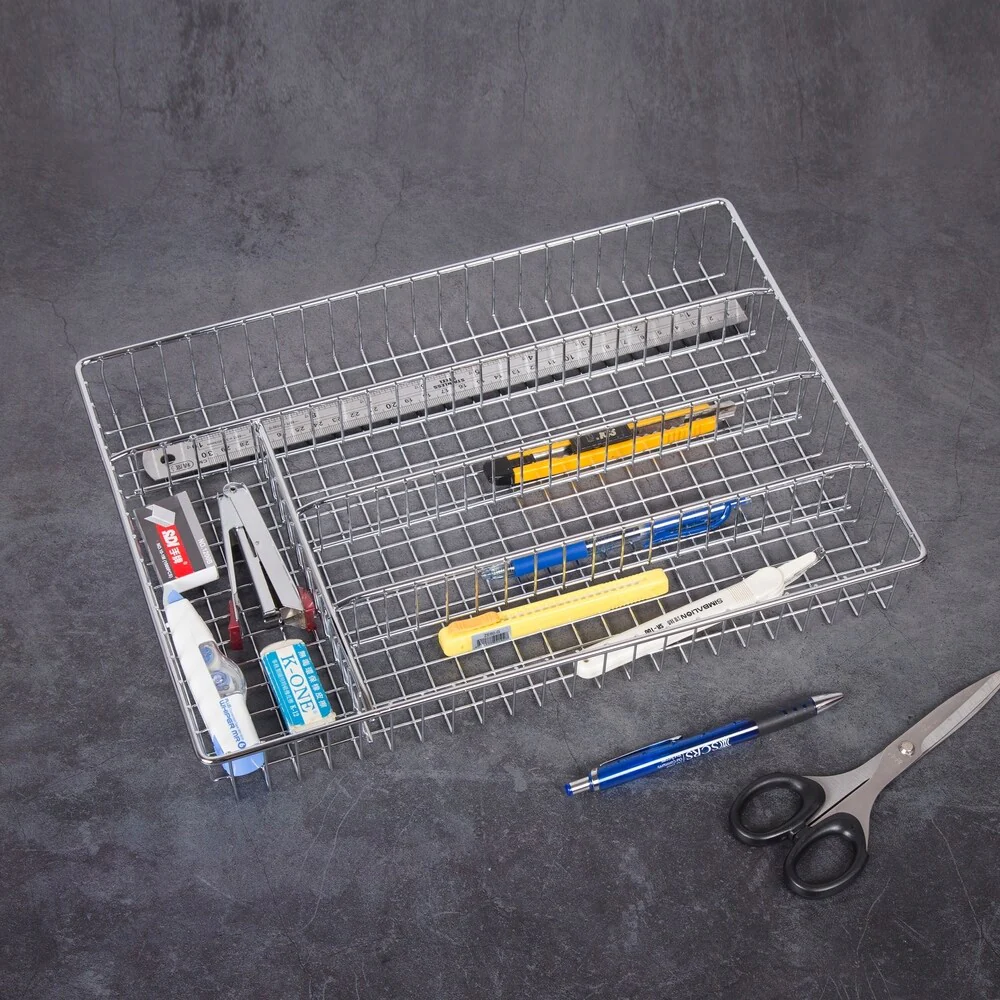 Creative Home Deluxe 5 Compartments Chrome Finished Cutlery Tray - 14.3