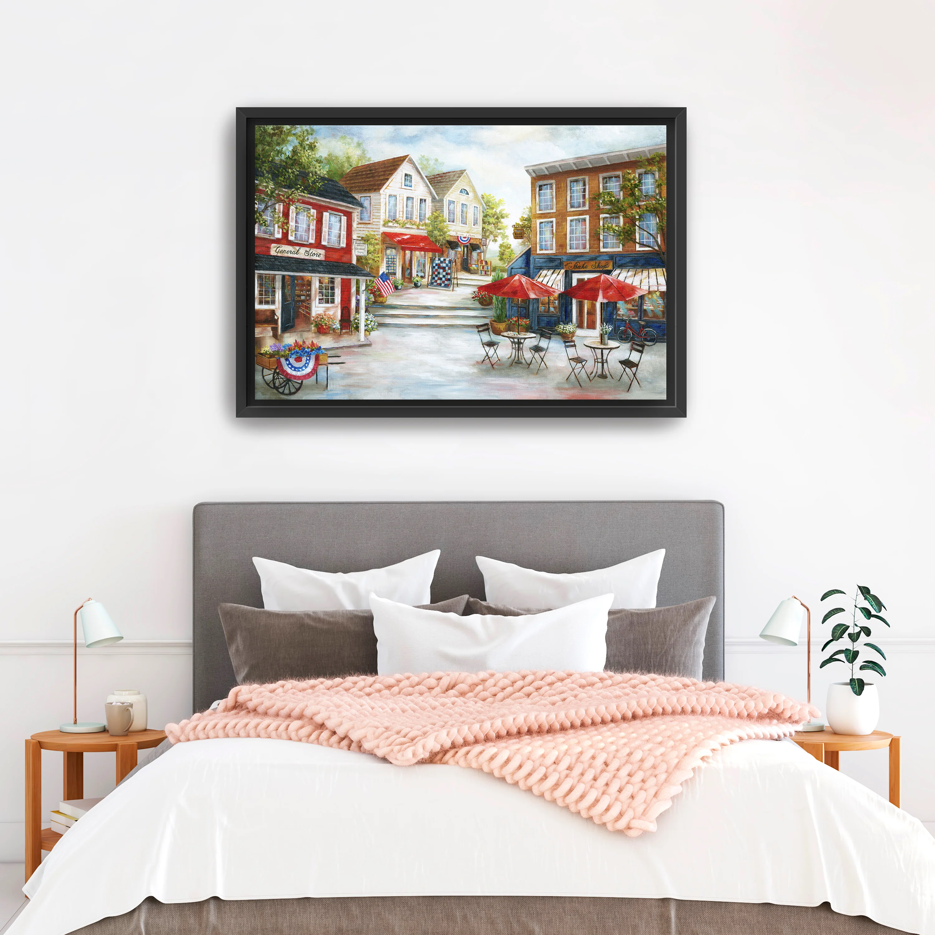 Home Town Charm Canvas Giclee
