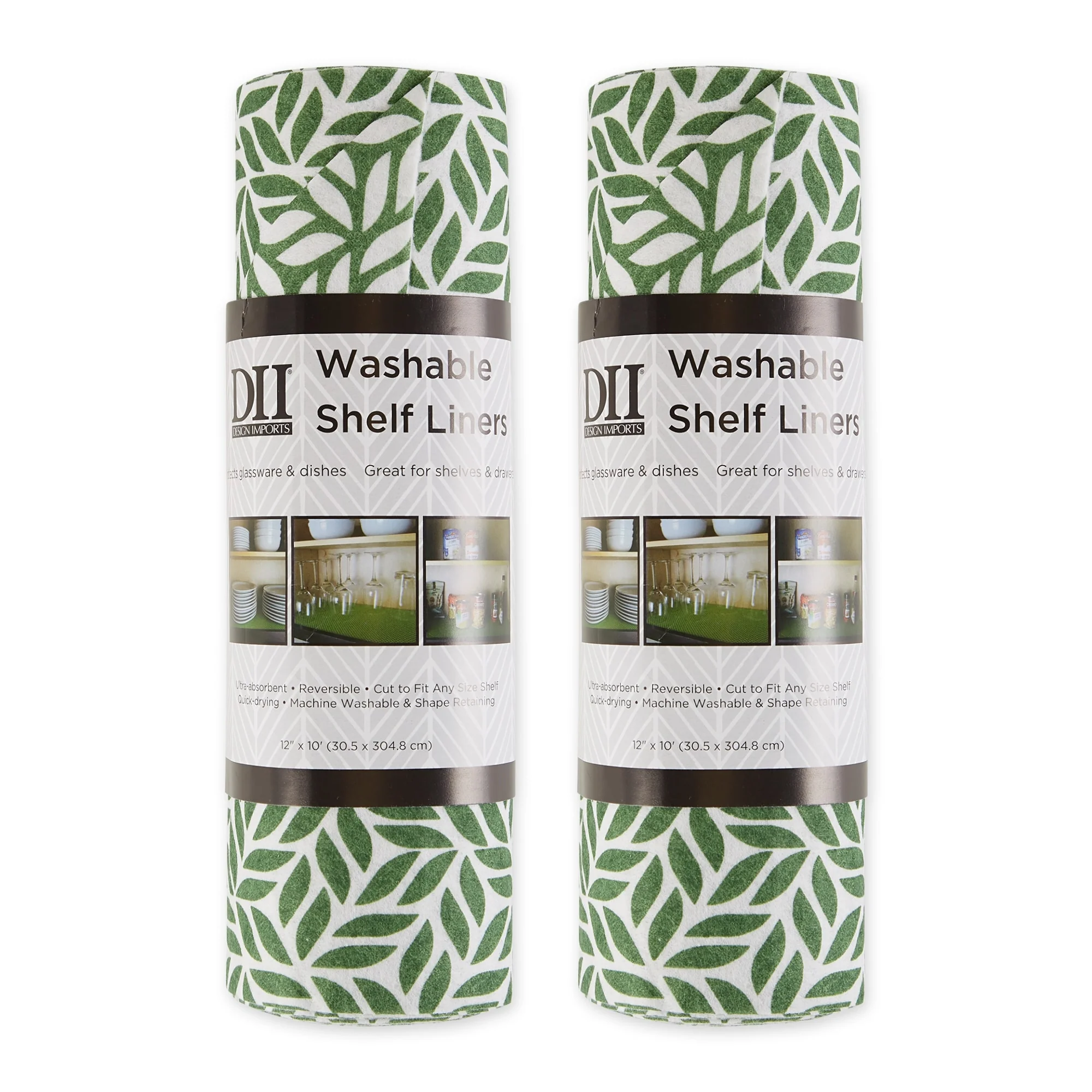 DII Grey Lattice Shelf Liner (Set of 2)