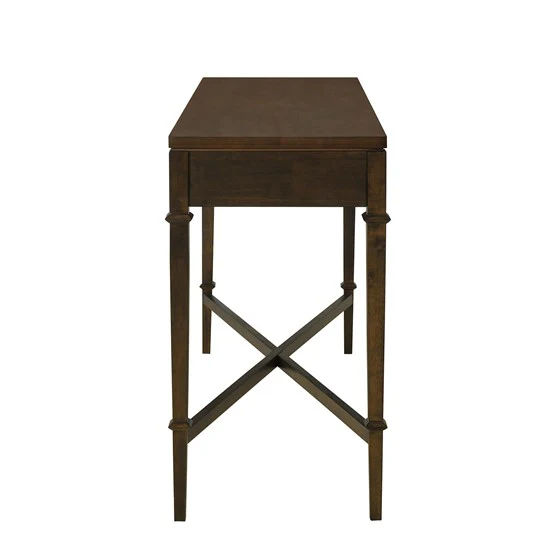 2-Drawer Console Table with X-Shaped Base