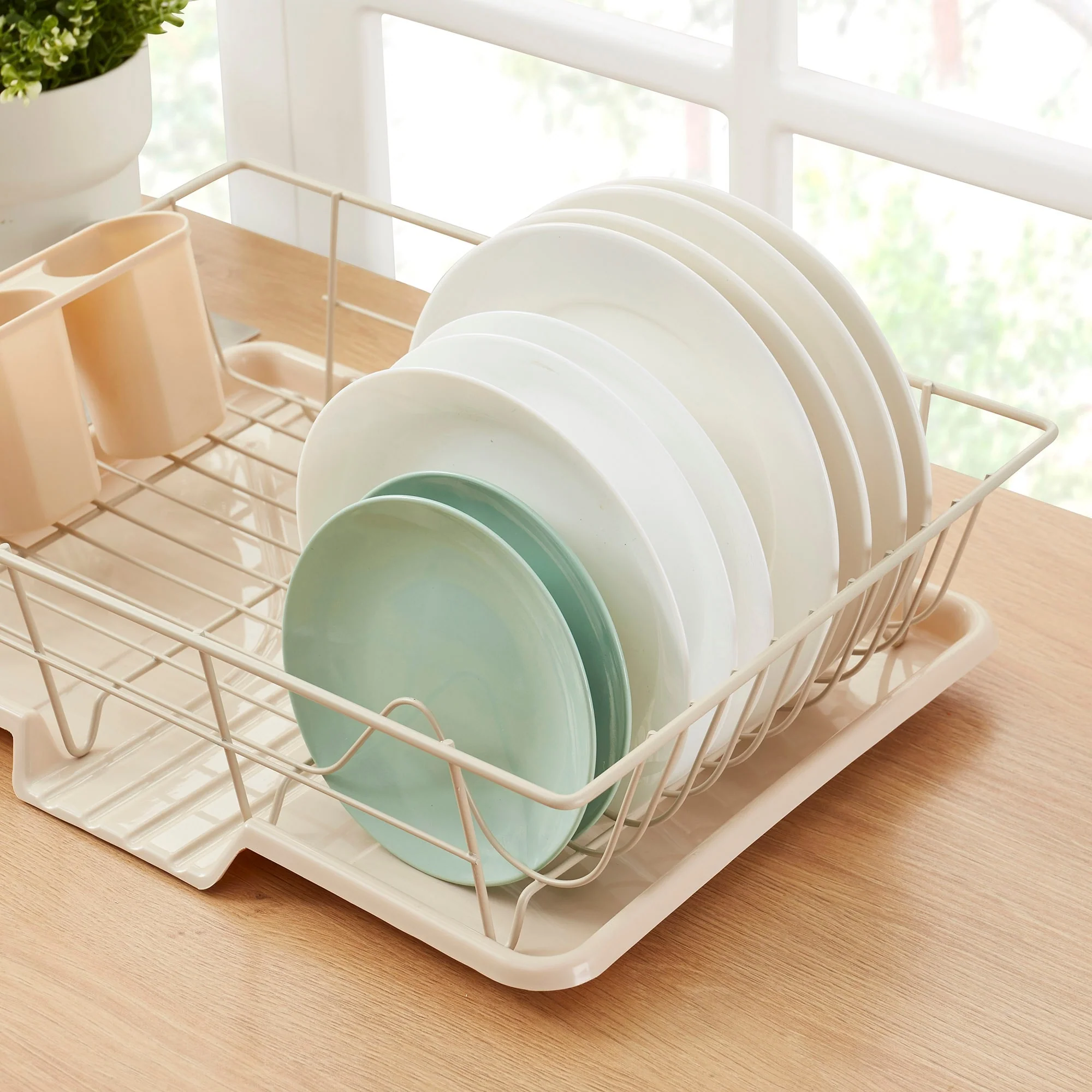 Sweet Home Collection 3-Piece Kitchen Sink Dish Drainer Set