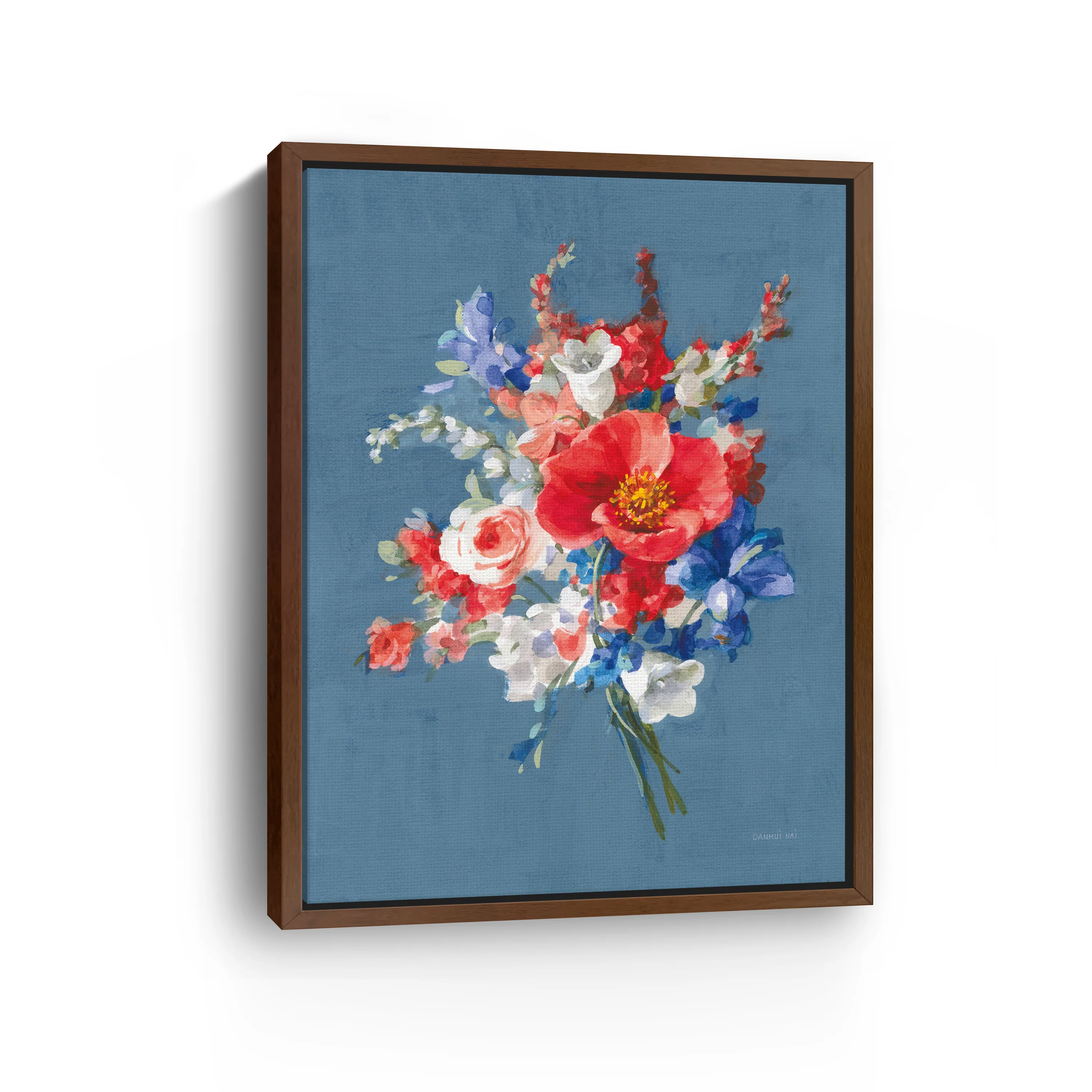 July Bouquet Canvas Giclee