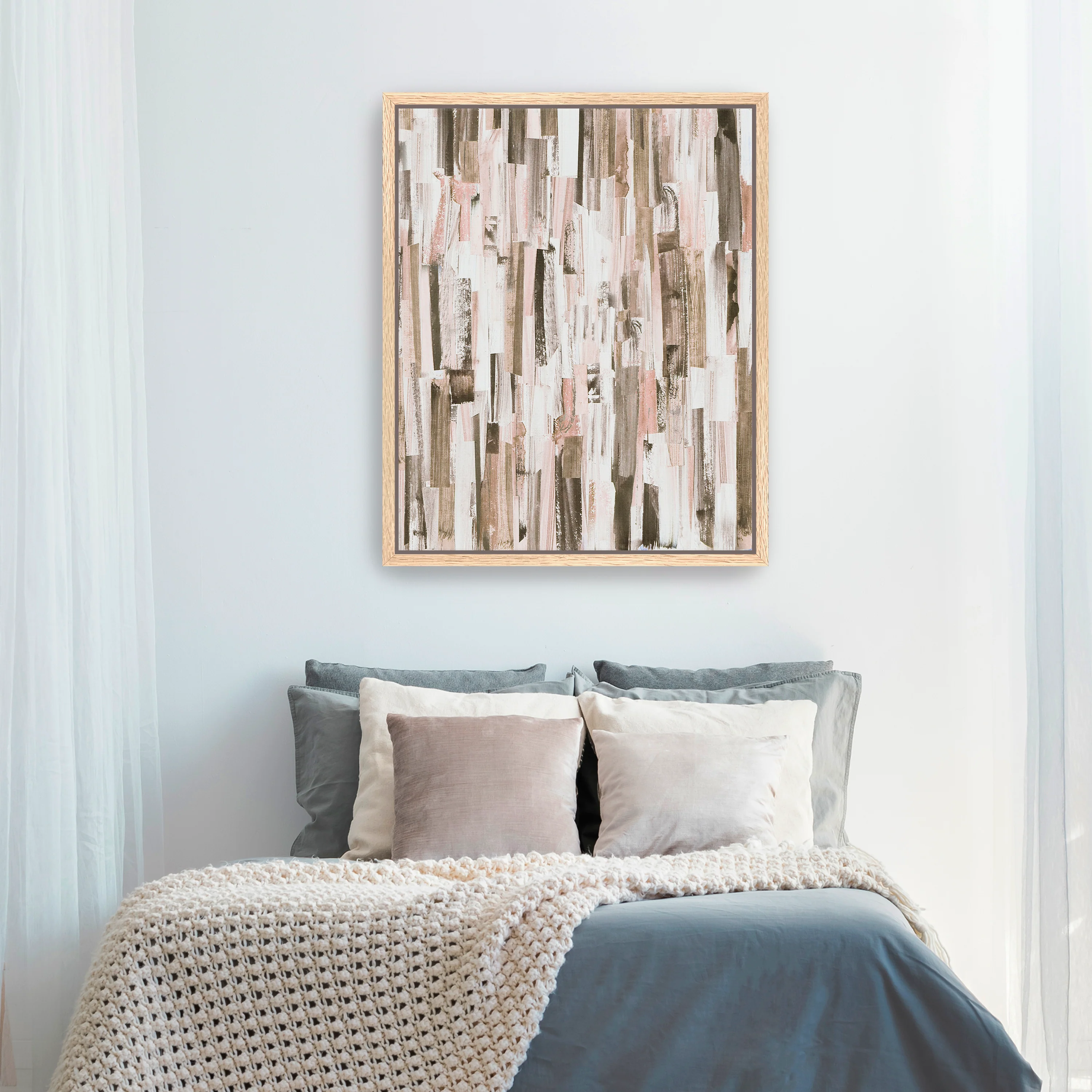 Parallel Brown Canvas Giclee