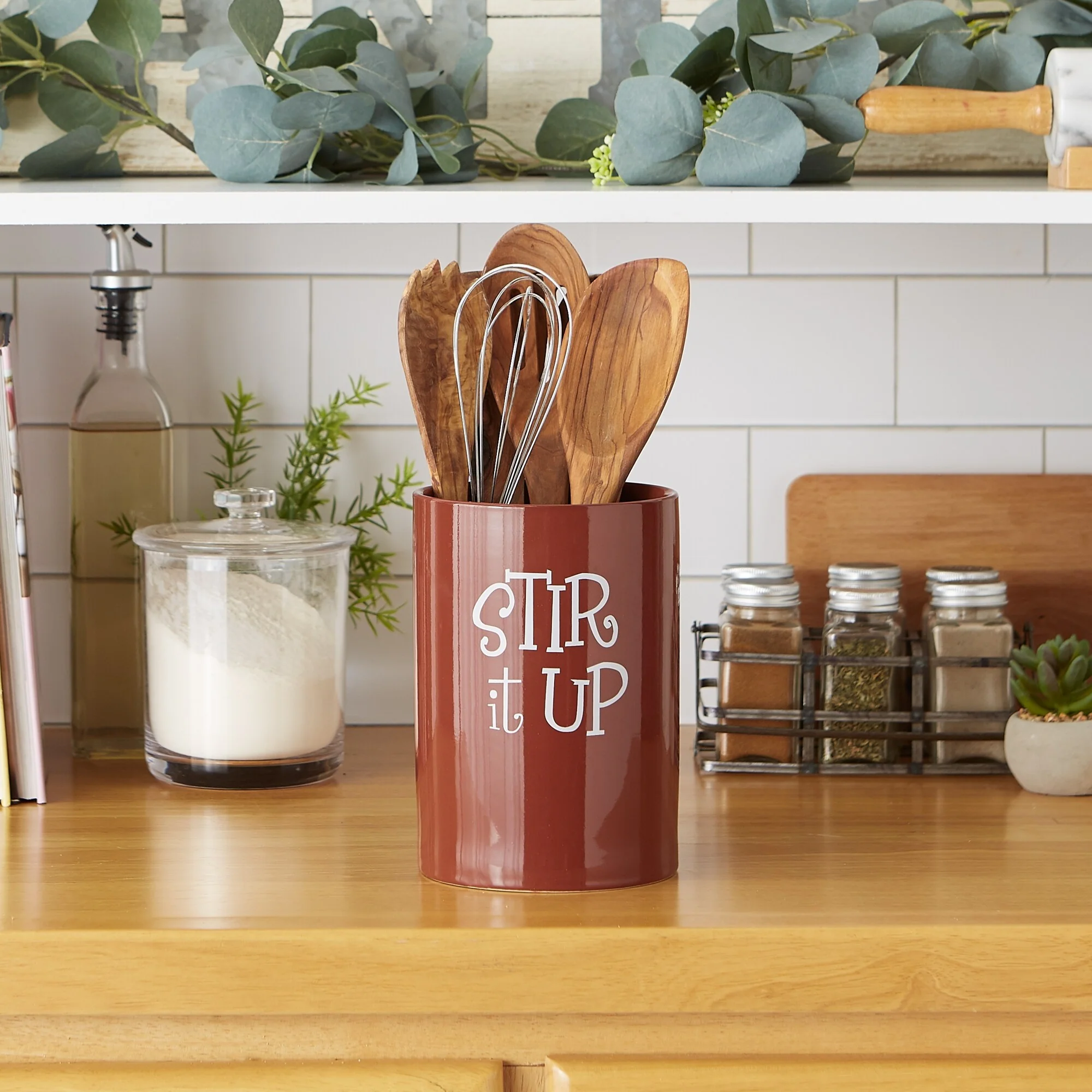 DII Stir It Up Ceramic Utensil Holder