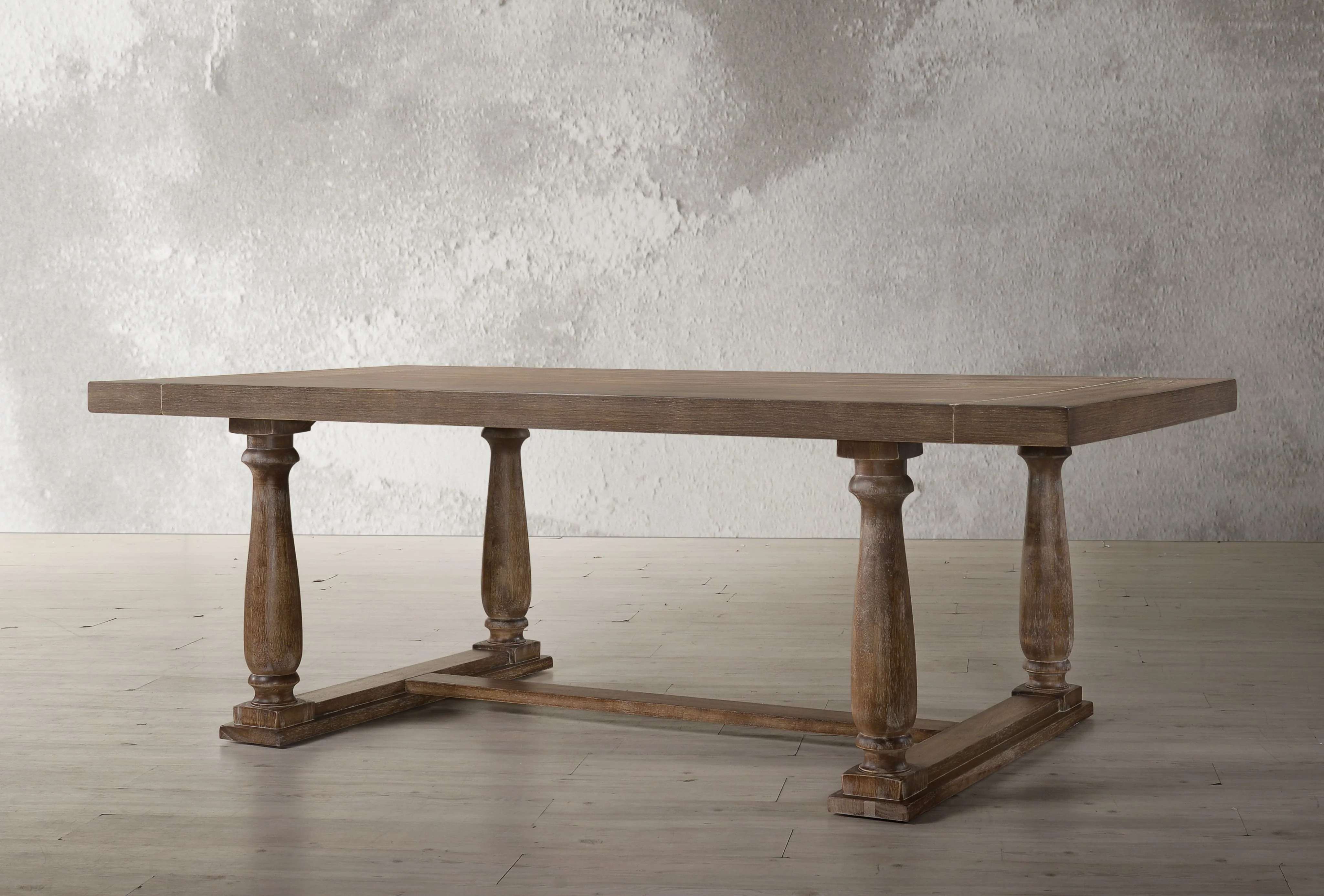 Rectangular Dining Table with Trestle Base