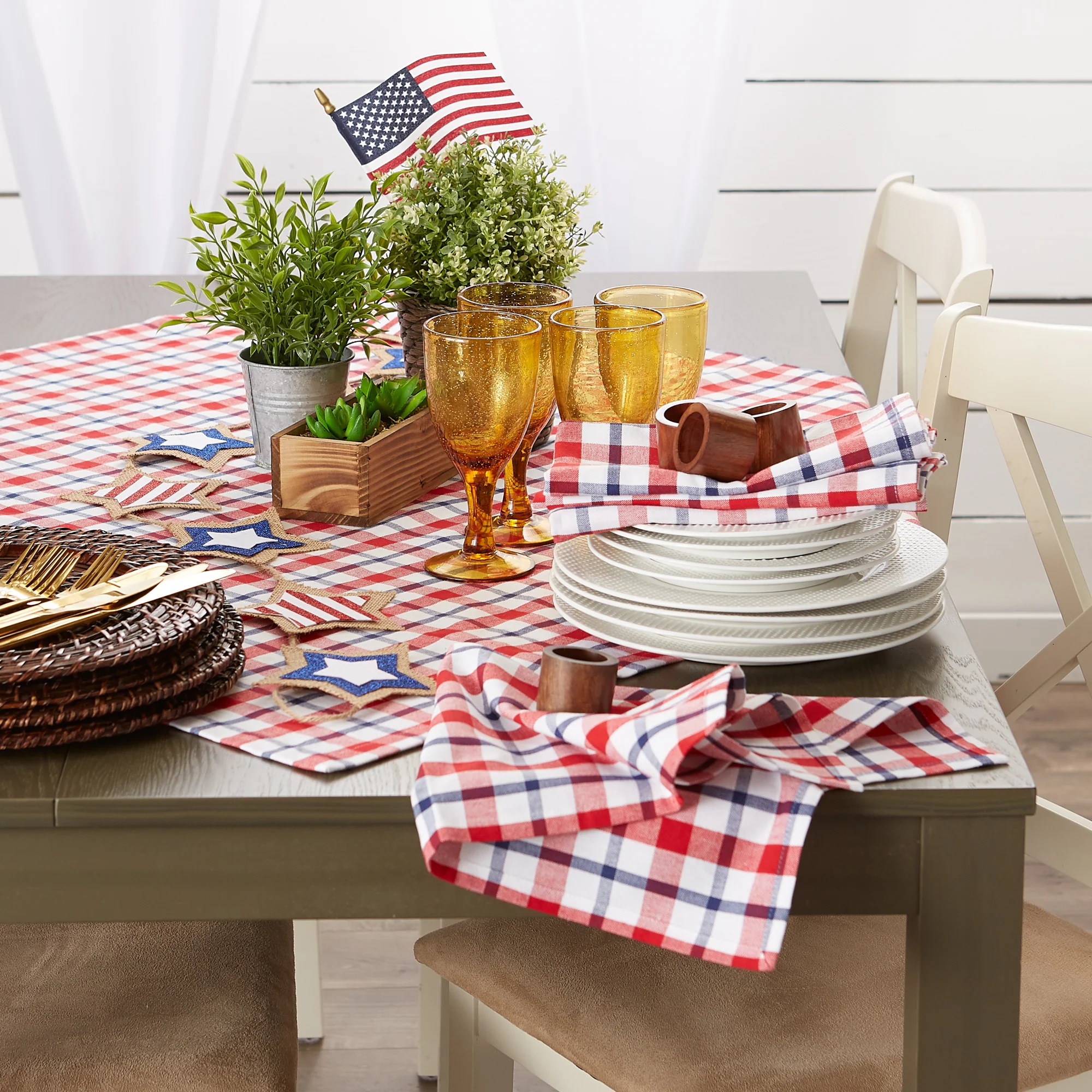 American Plaid Tablecloth