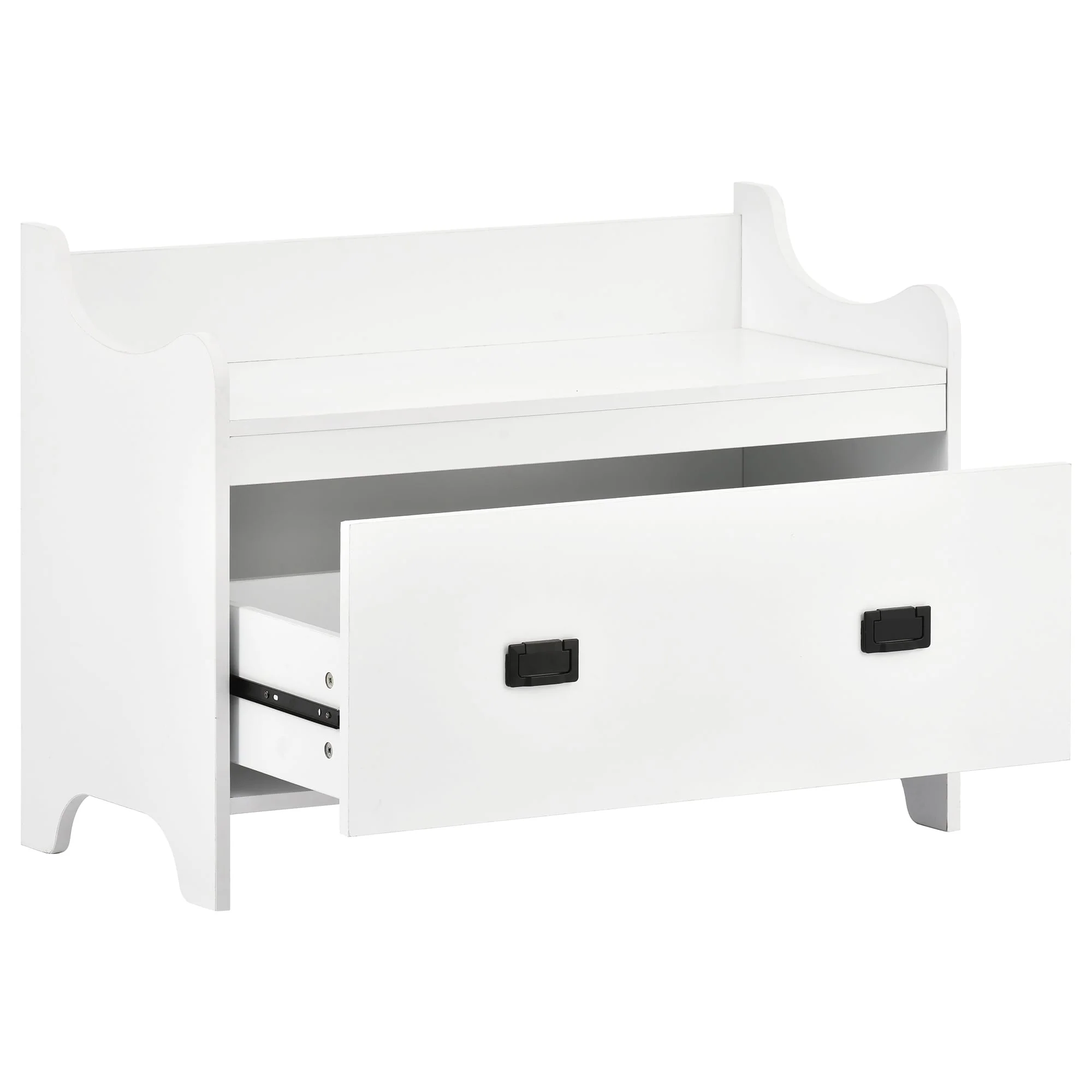 Entryway Bench Hall Tree with Ample Storage Drawer - N/A