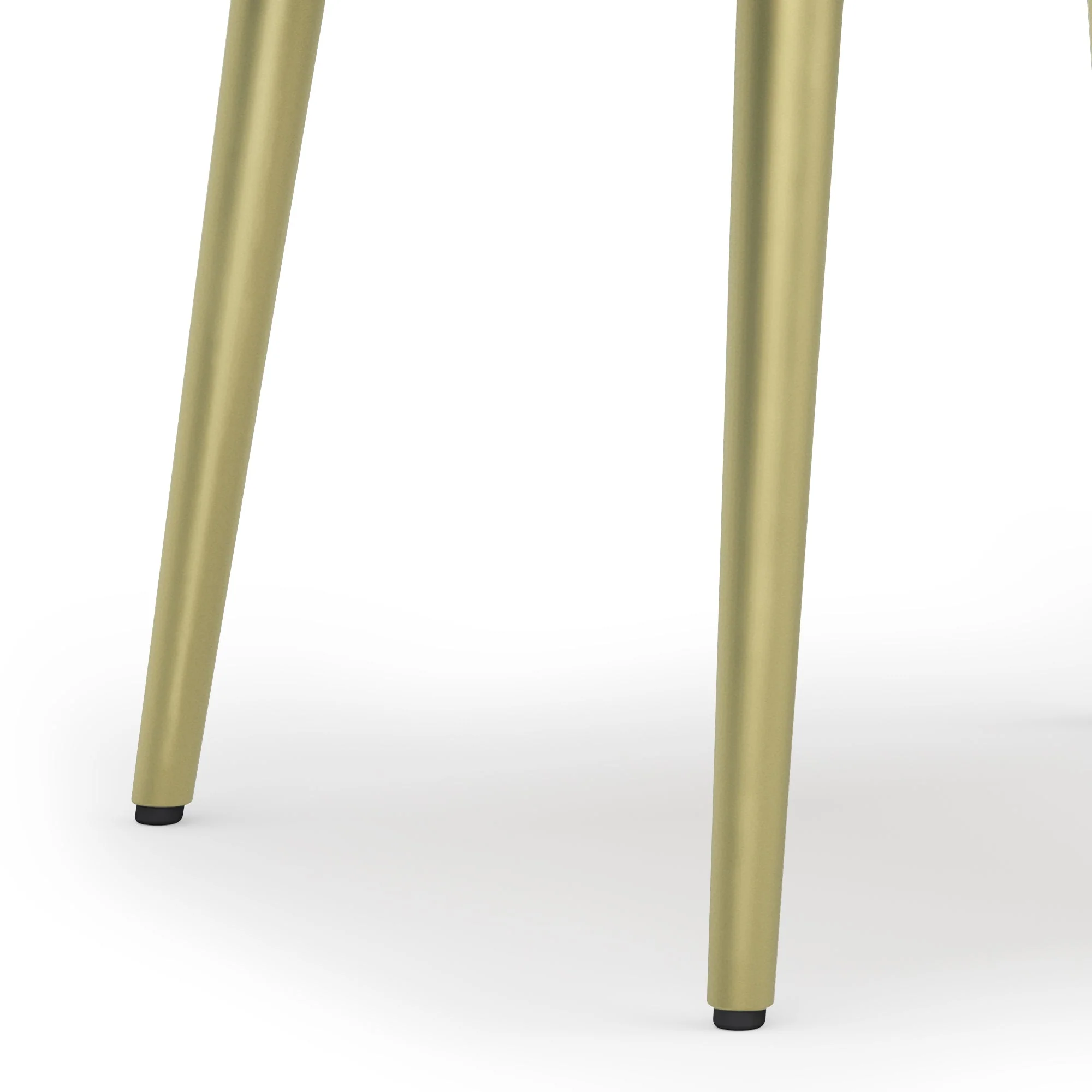Graceful Side Table with Drawer and Metal Legs