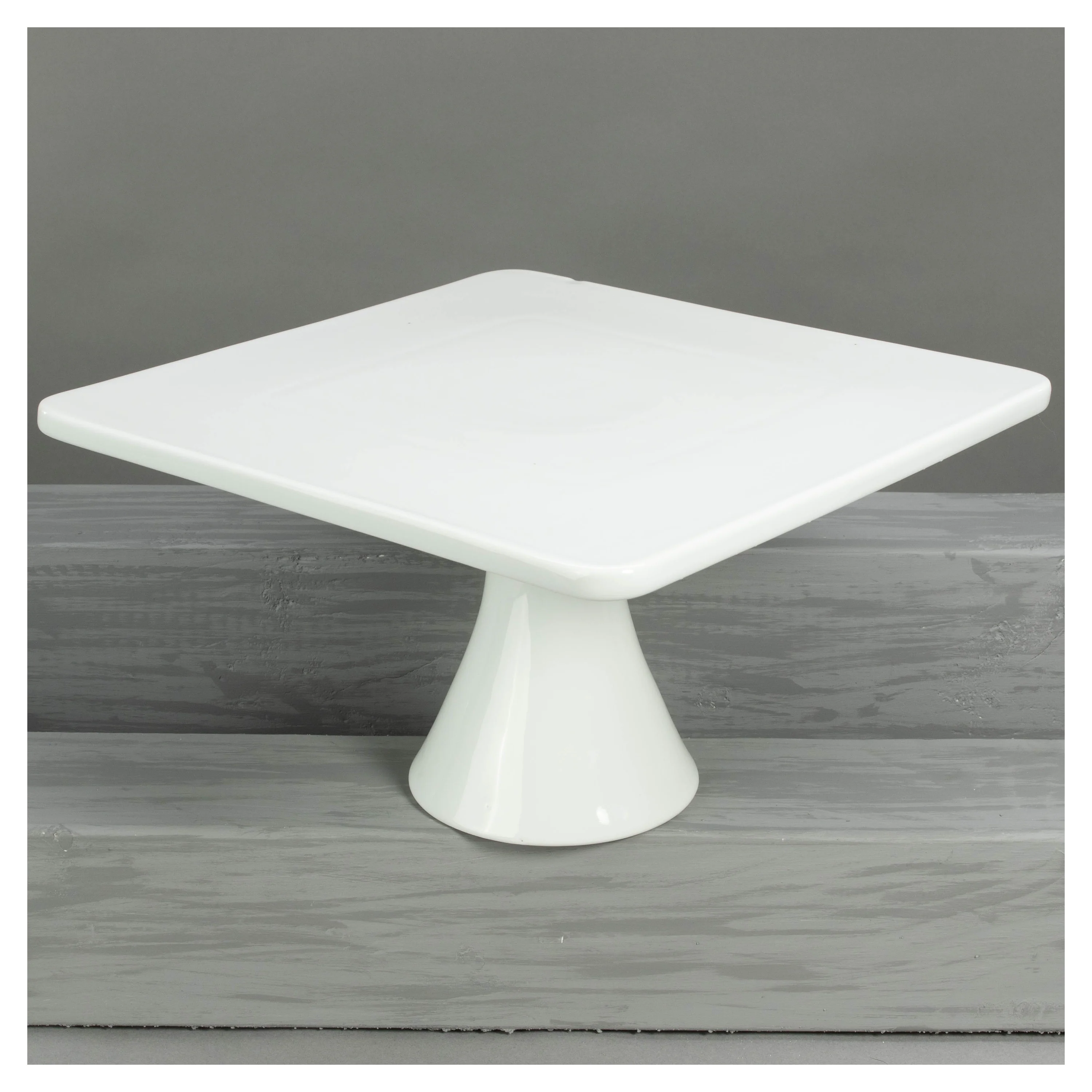 Square Pedestal Cake Stand