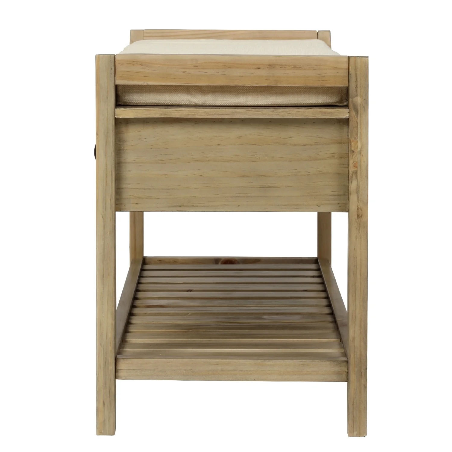 Multi-purpose Shoe Rack with Cushioned Seat and Drawers