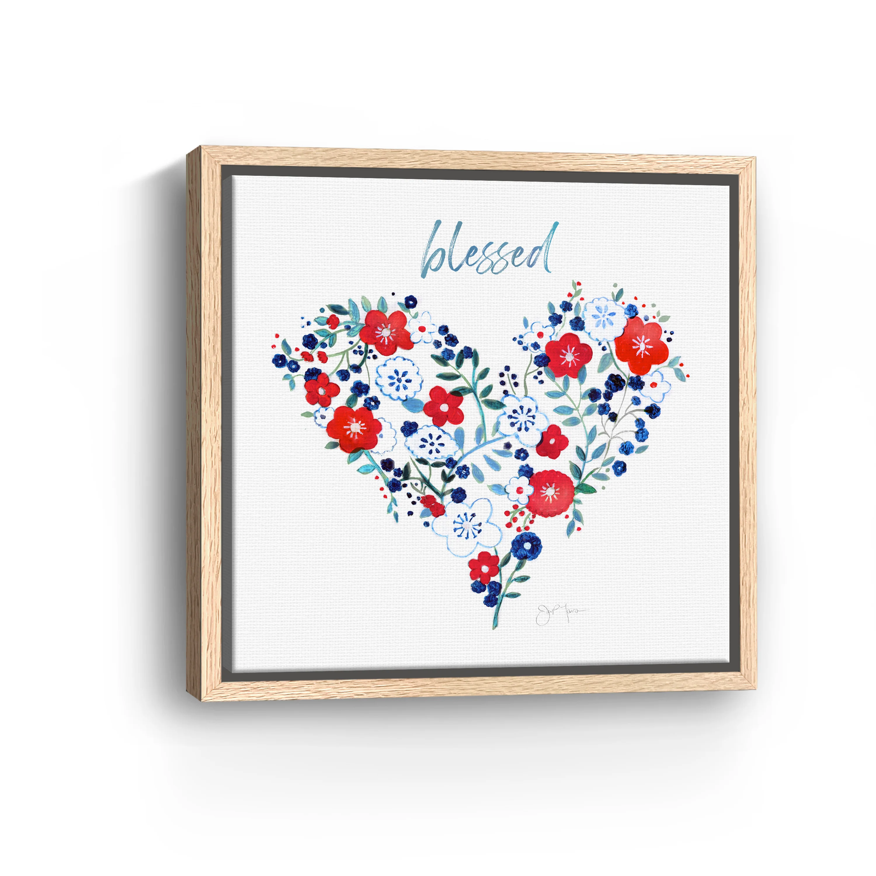 Blessed Heart Canvas Giclee