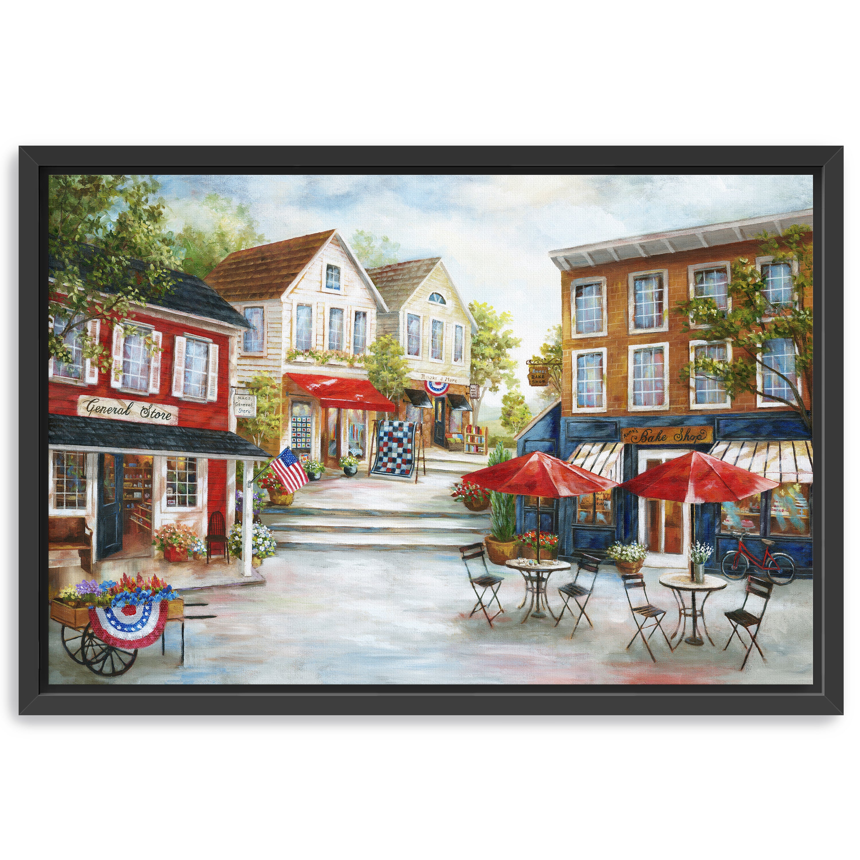 Home Town Charm Canvas Giclee