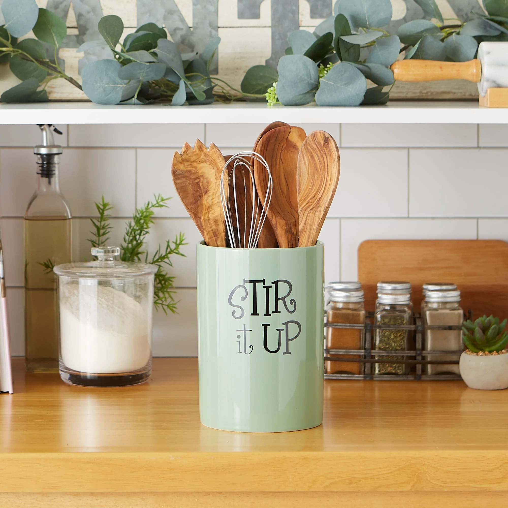 DII Stir It Up Ceramic Utensil Holder