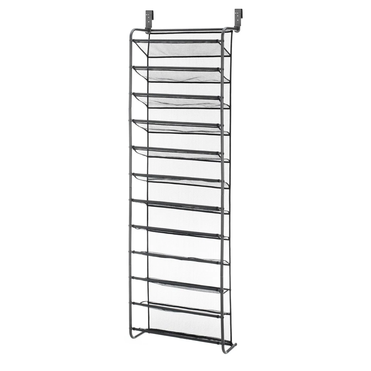 Whitmor 36 Pair Over-the-Door Shoe Rack - Grey