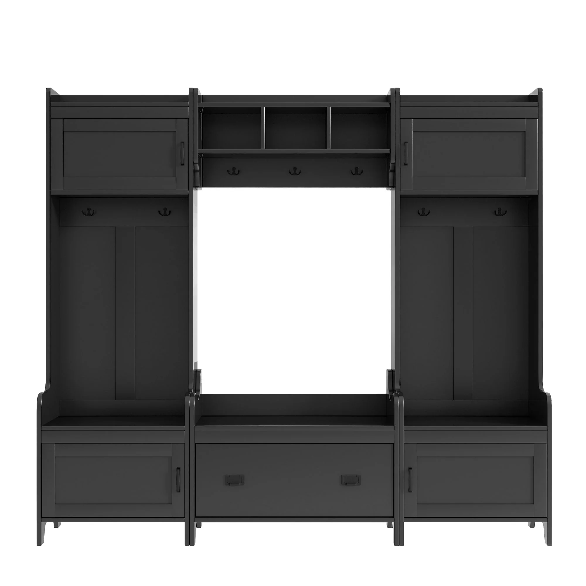 Entryway Bench Hall Tree with Ample Storage Drawer - N/A