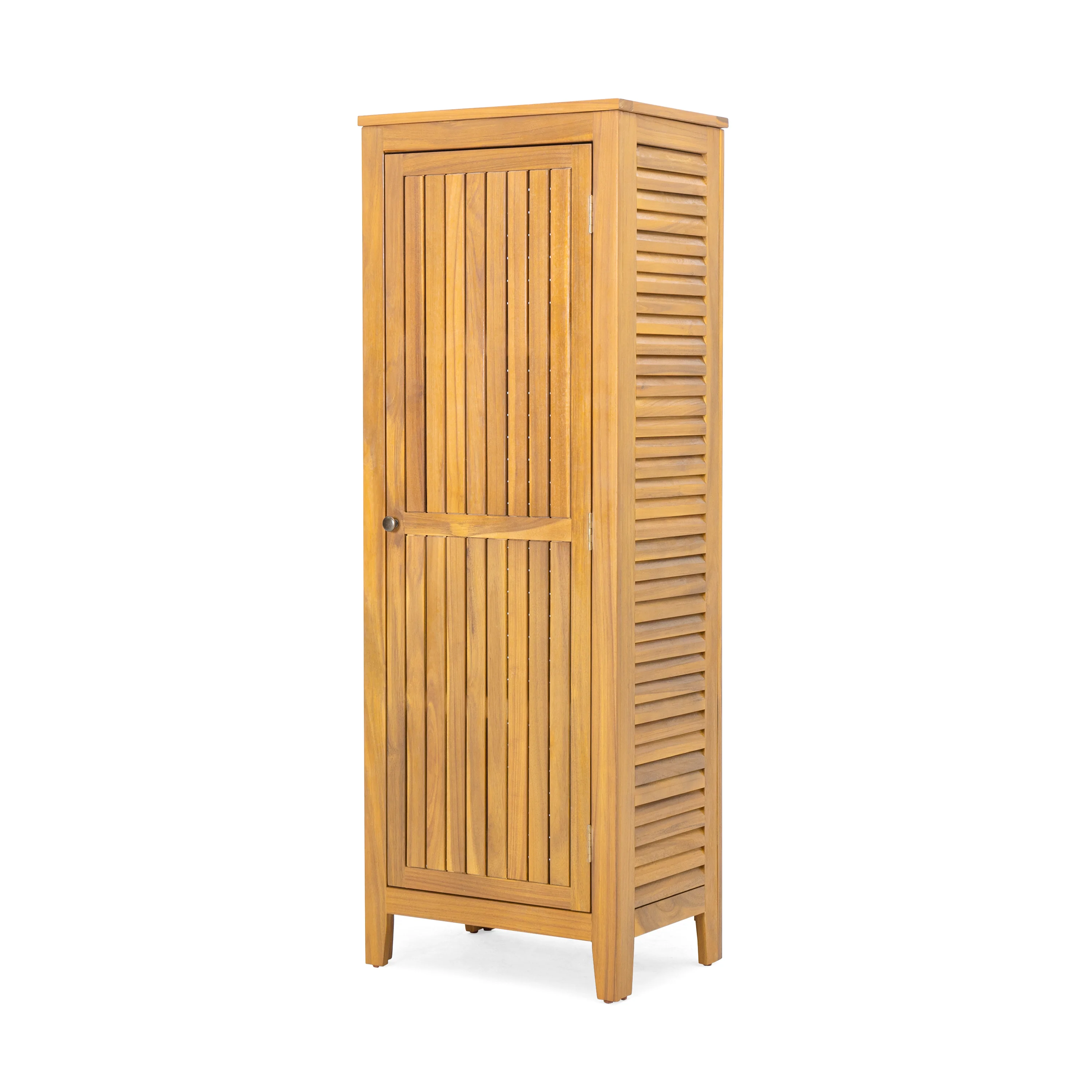 Outdoor Acacia Wood Cabinet with Doors and Shelves