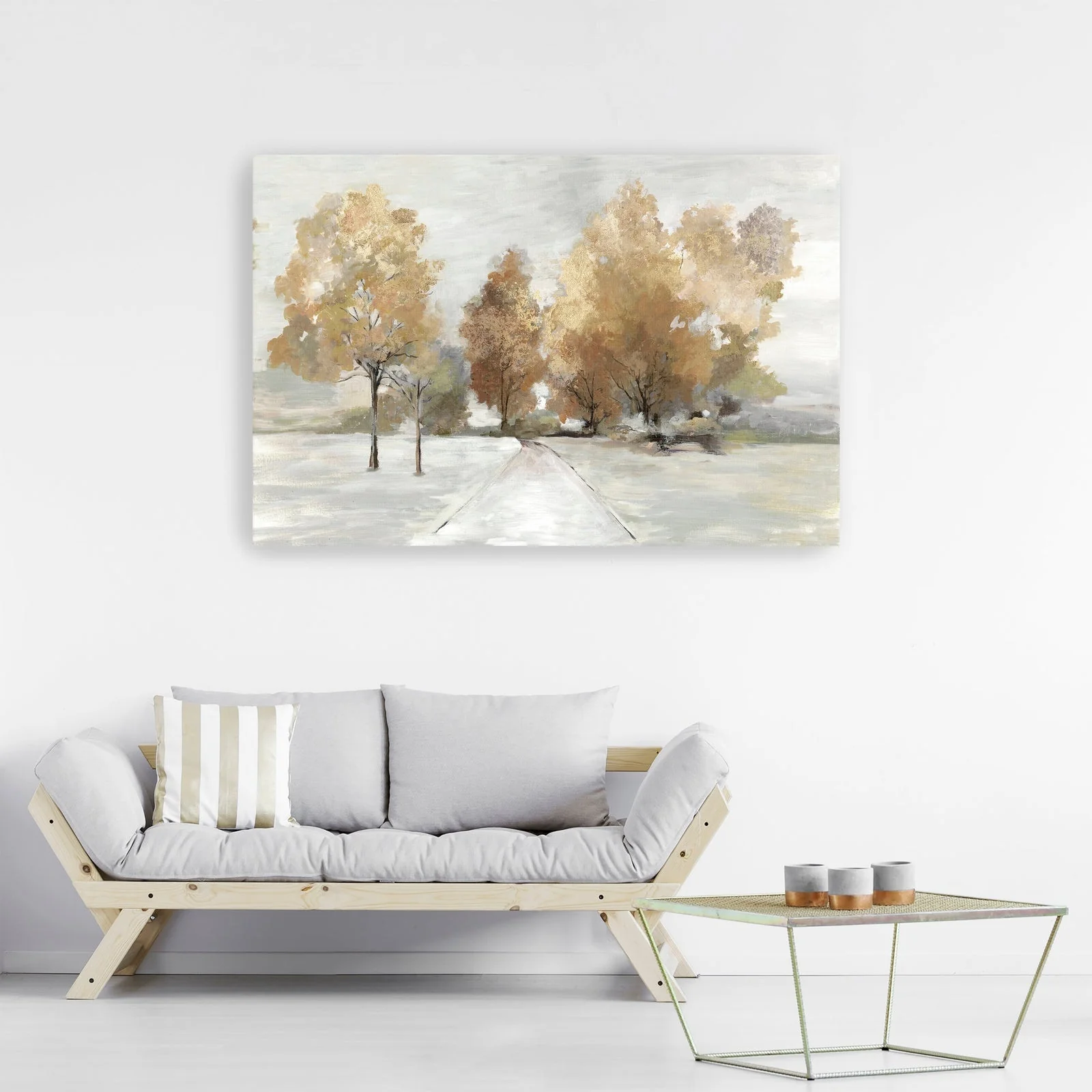 Trail Under The Trees Canvas Giclee Wall Art