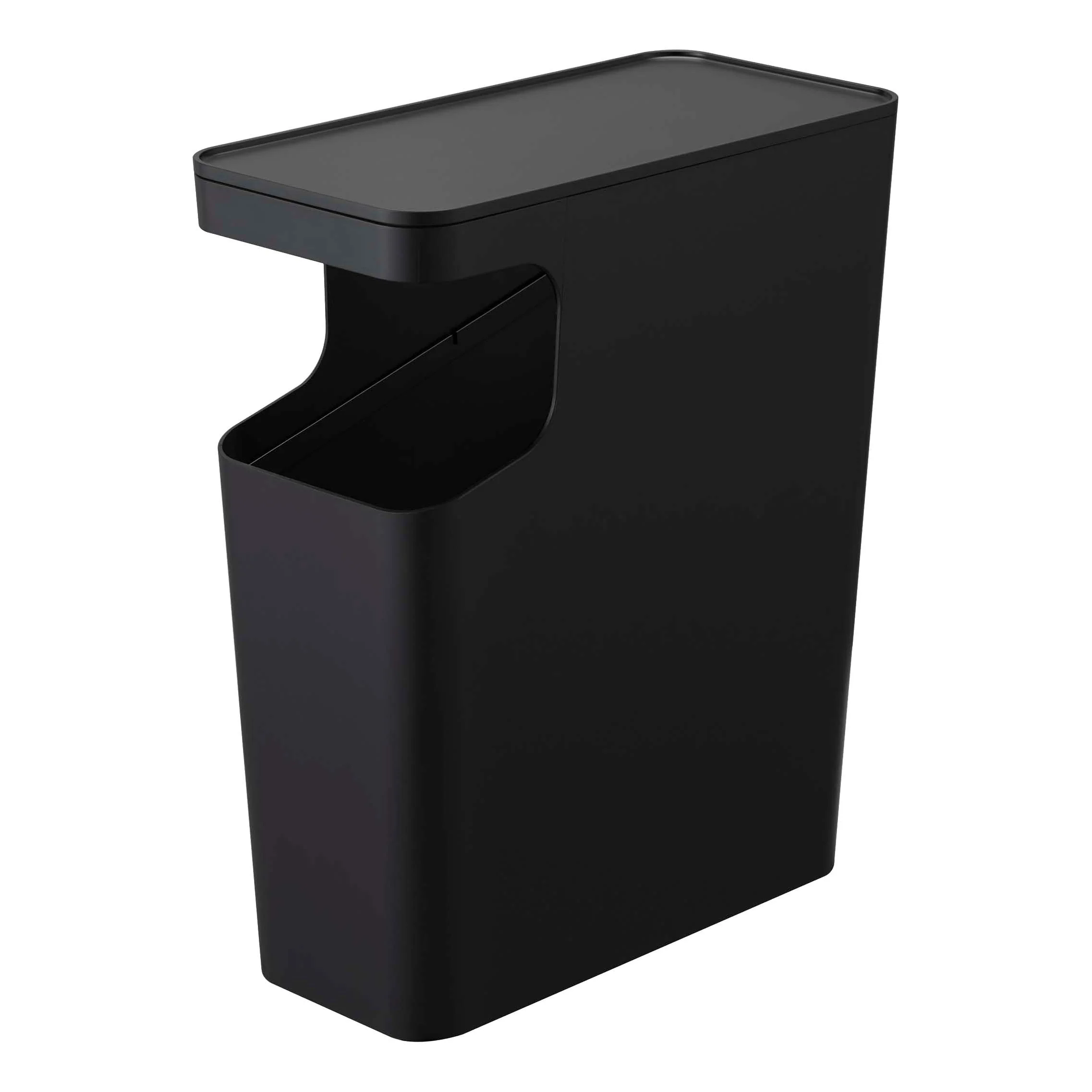 Yamazaki Home Side Table Trash Can, ABS Plastic, 4 gallons, 15 liters