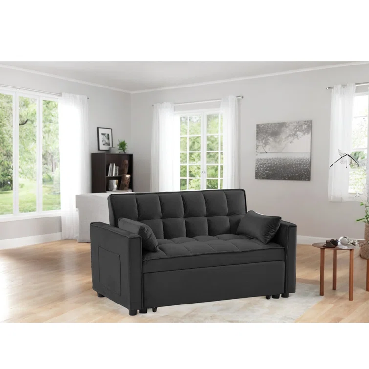 Dameion 55.20'' Velvet Sleeper Sofa