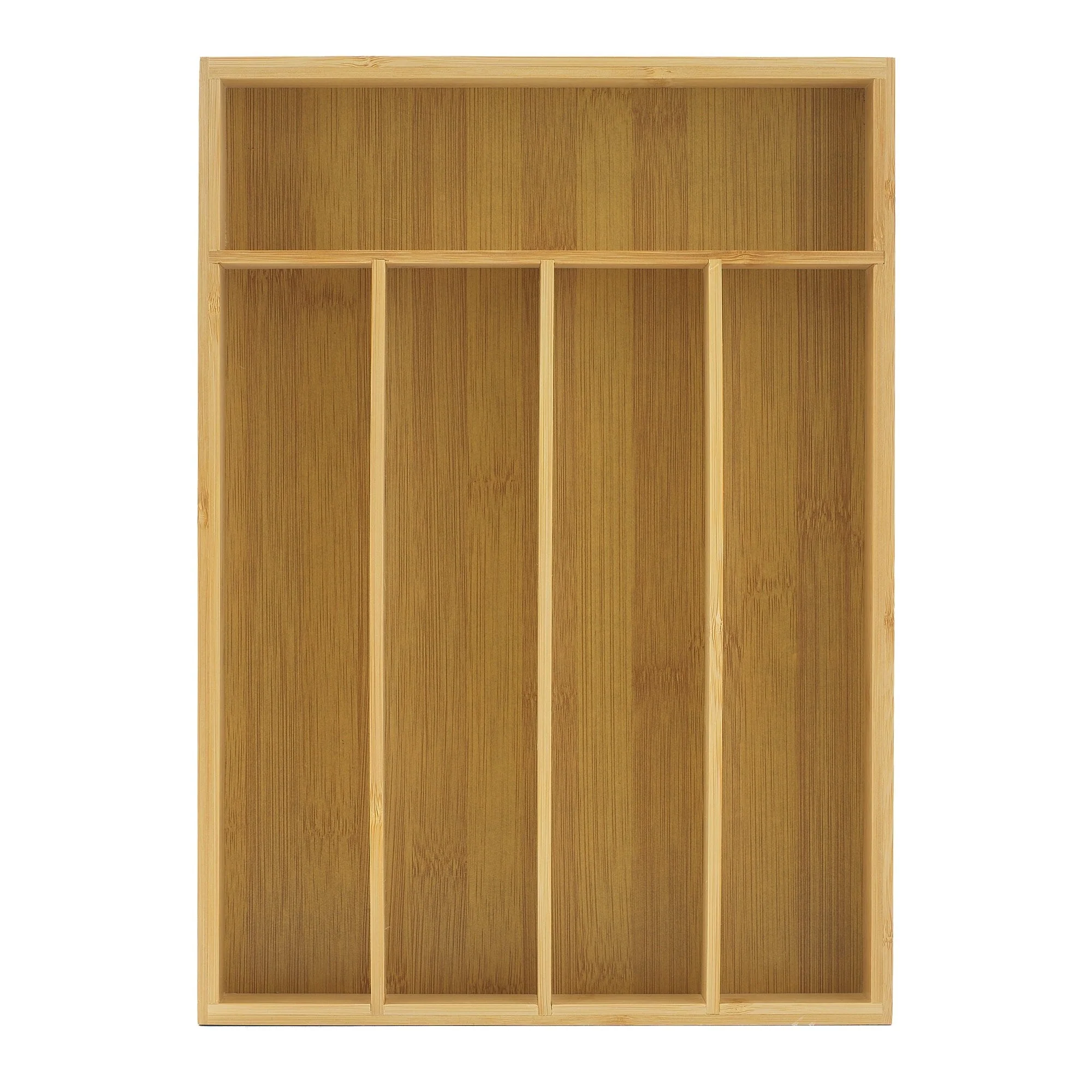 JoyJolt 7 Compartment Bamboo Drawer Organizer