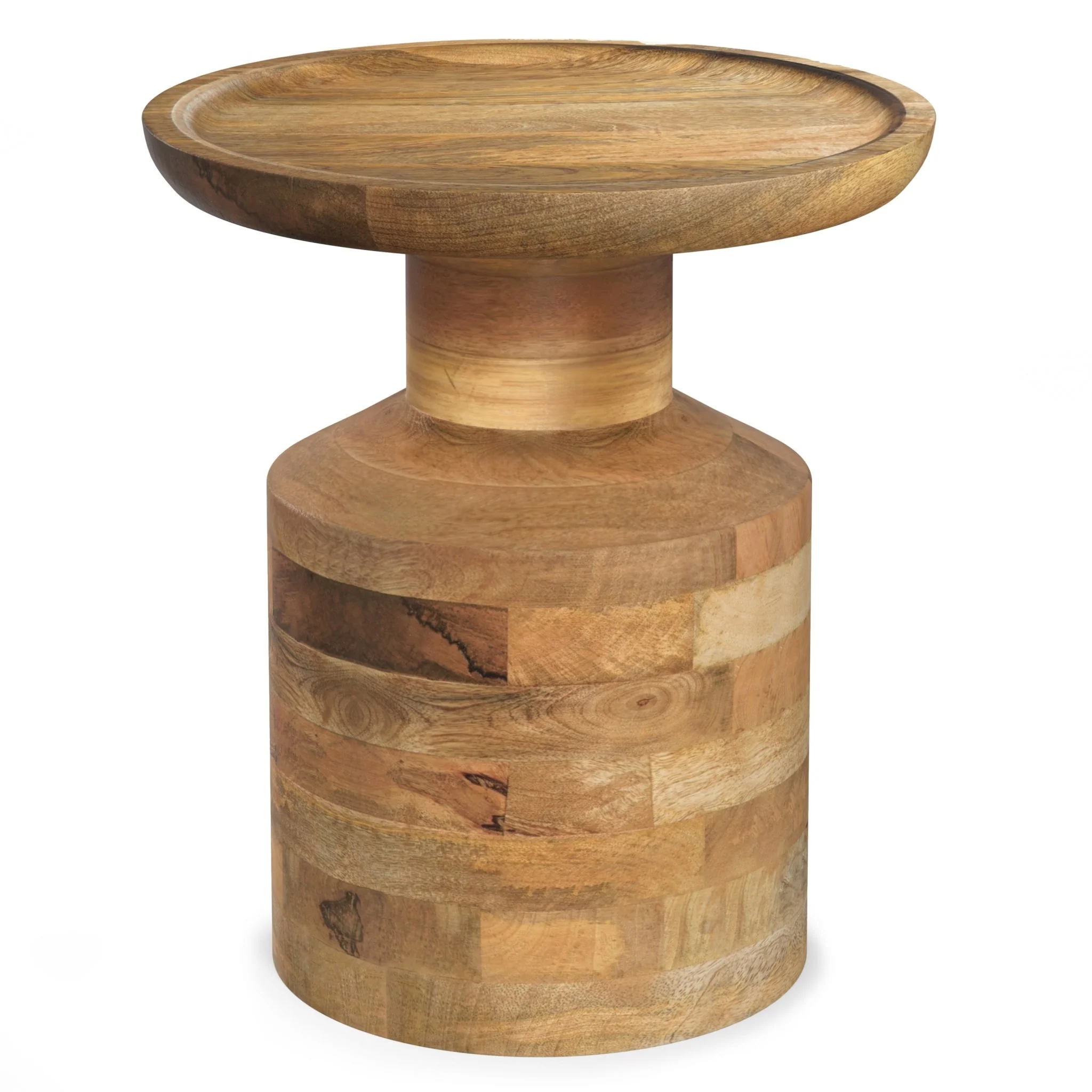 Focus Wooden Accent Table with Round Top