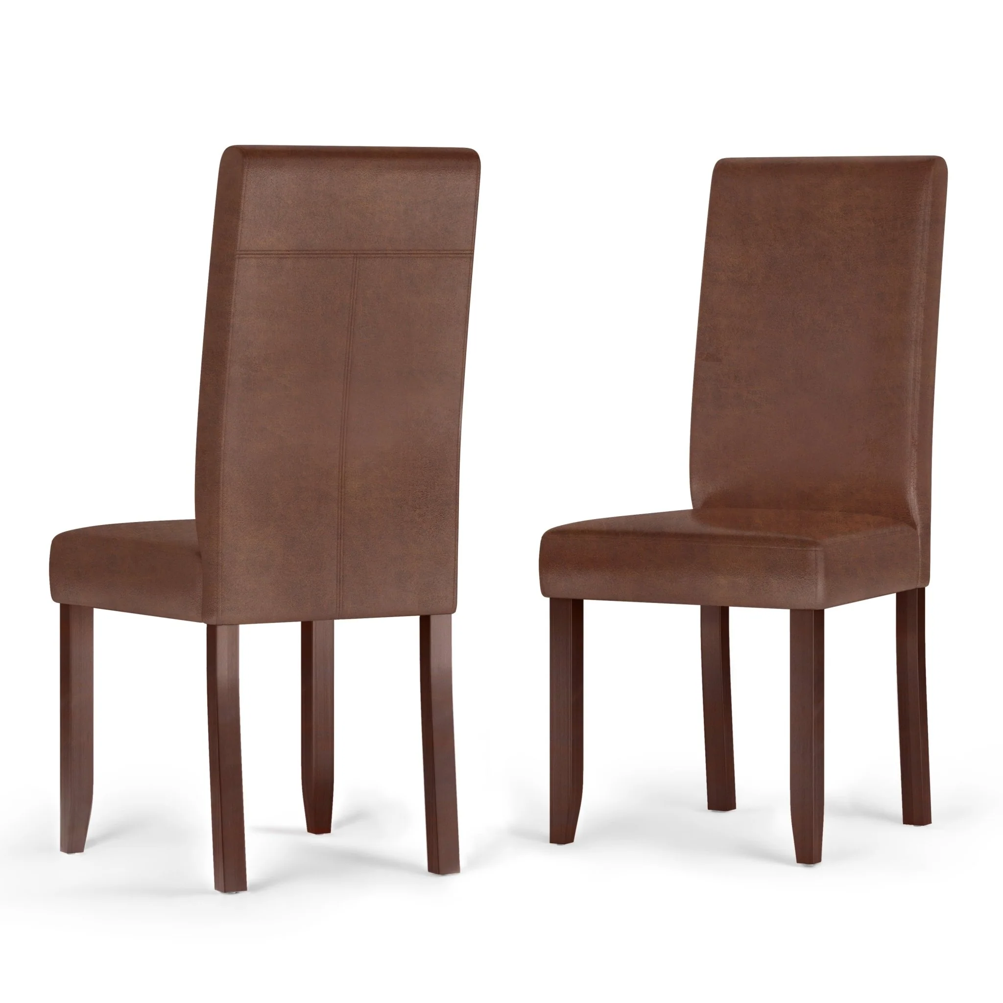 Upholstered Faux Leather Dining Chair, Set of 2