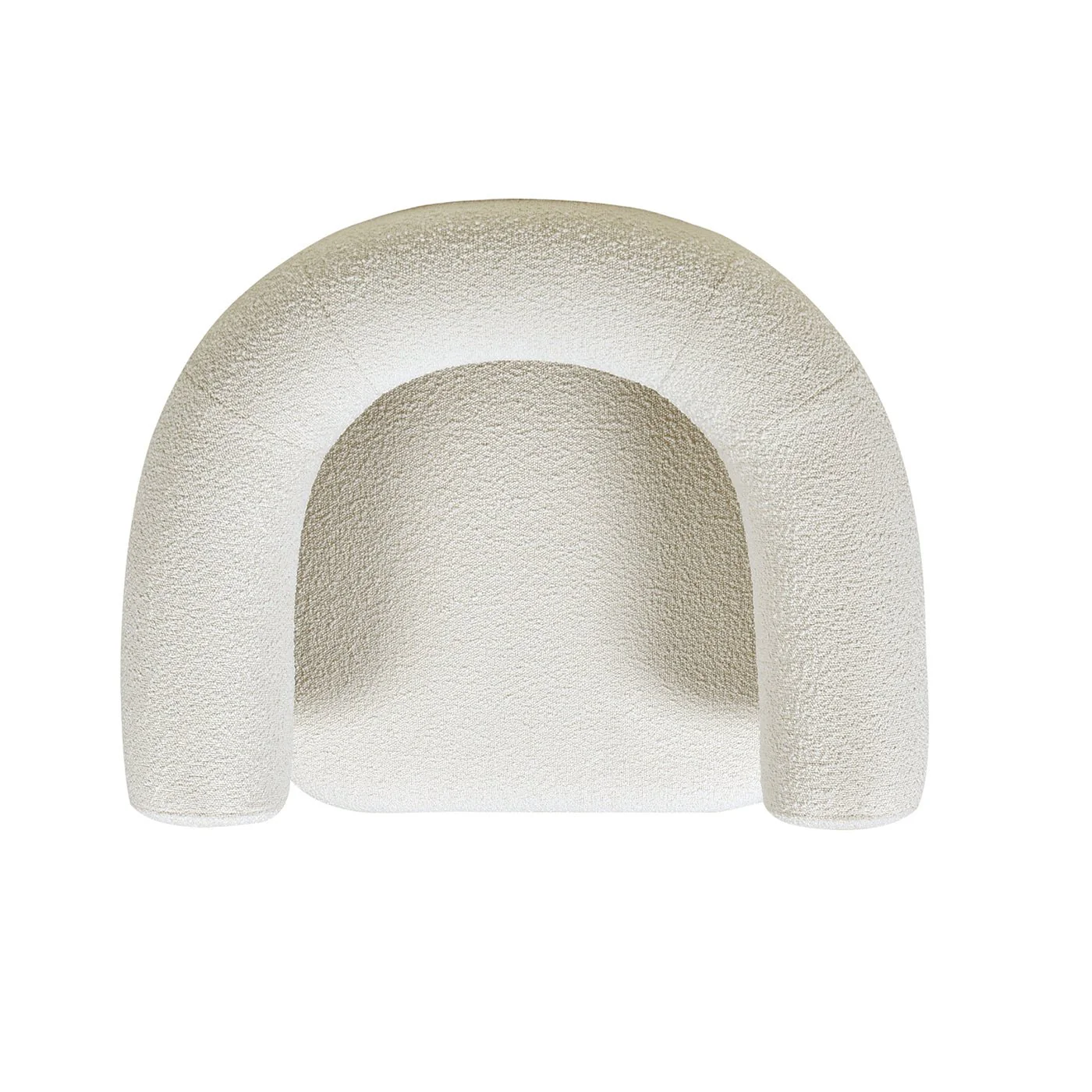 Upholstered Open Back Barrel Chair