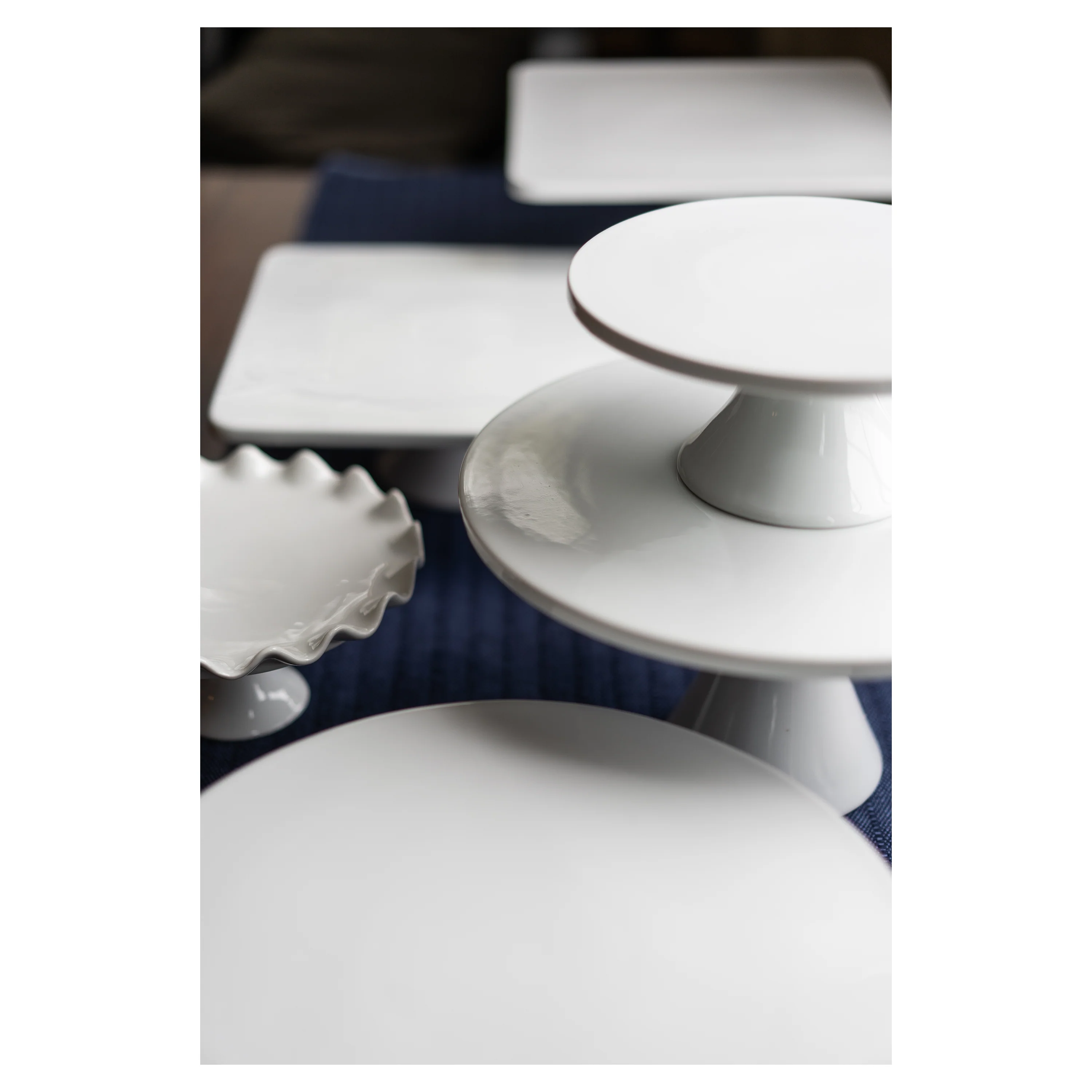 Square Pedestal Cake Stand