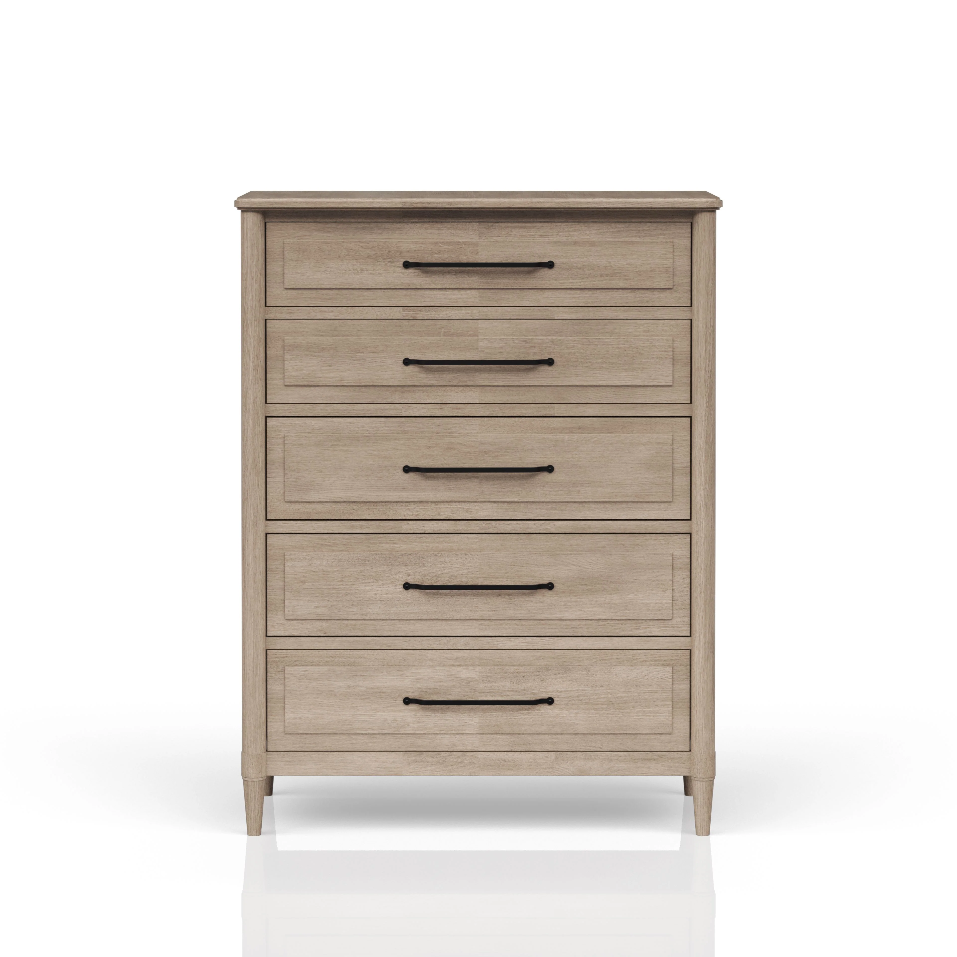 Solid Wood Chest with 5 Drawers