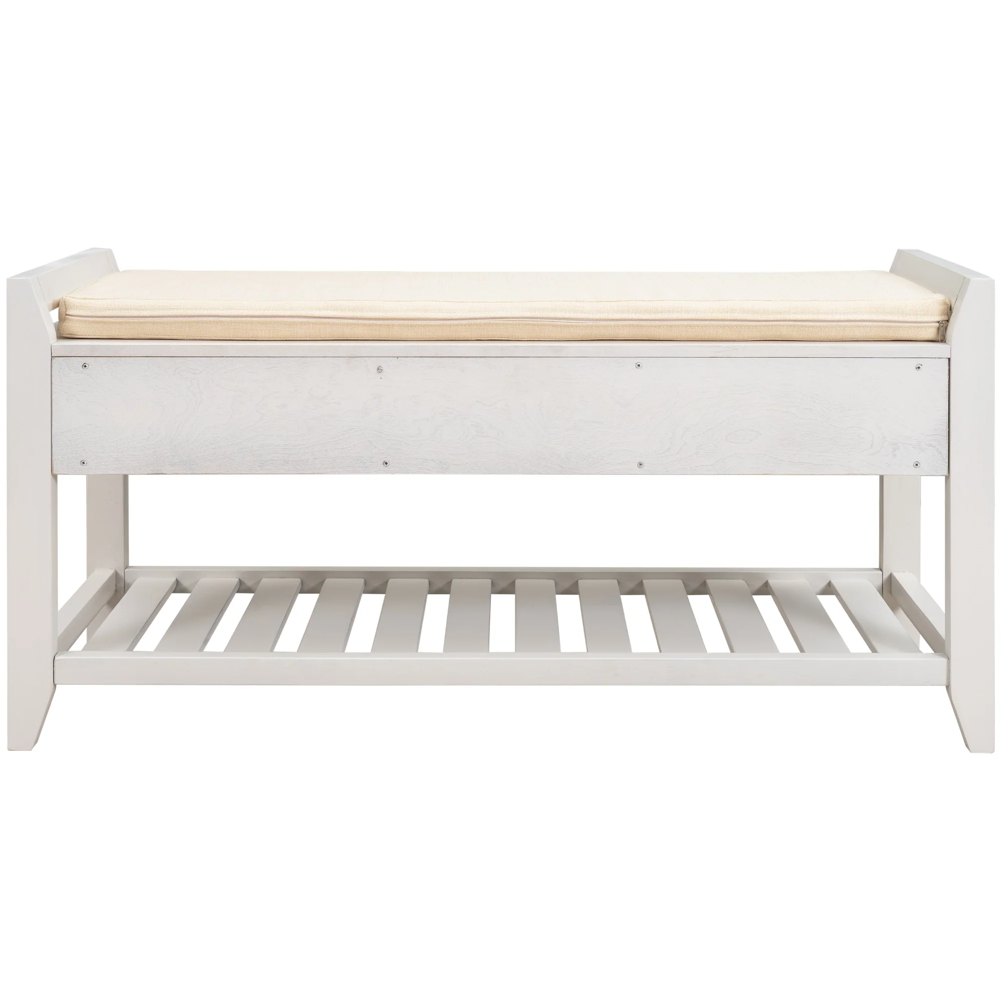 Multi-purpose Shoe Rack with Cushioned Seat and Drawers