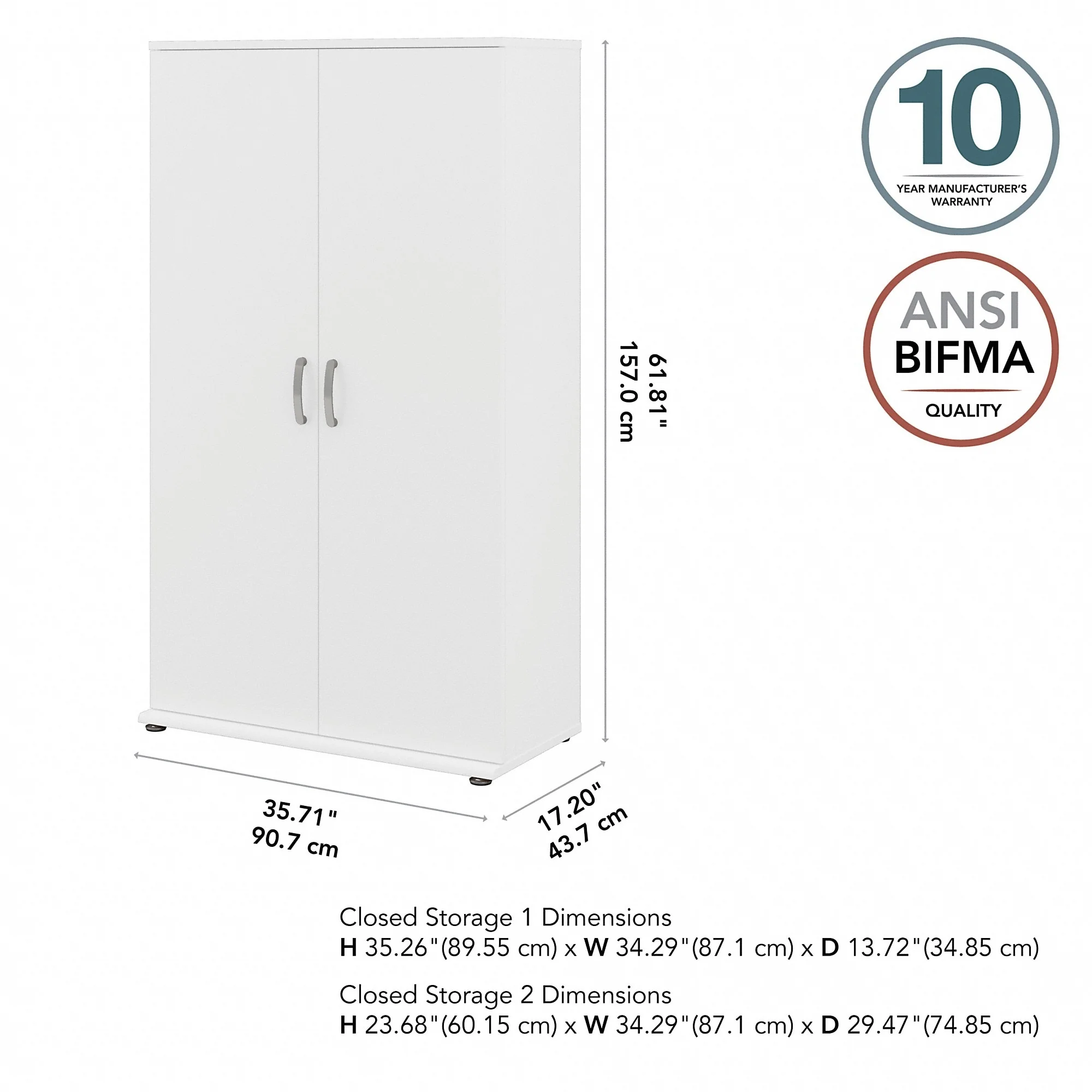 Universal Tall Clothing Storage Cabinet by Bush Business Furniture