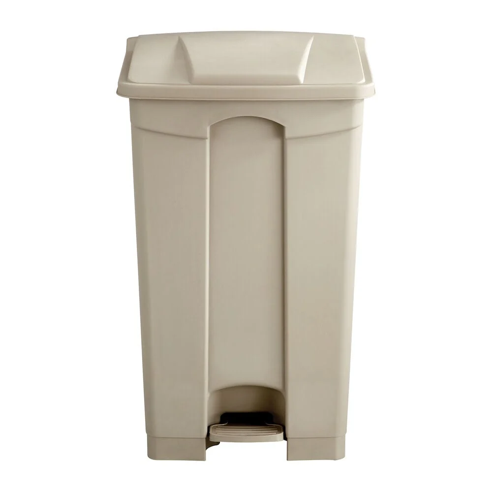 Large 23 Gallon Step-On Trash Can, Durable Plastic Garbage Can